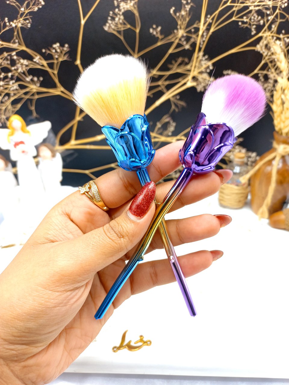 براش حرفه ای آرایشی طرح گل