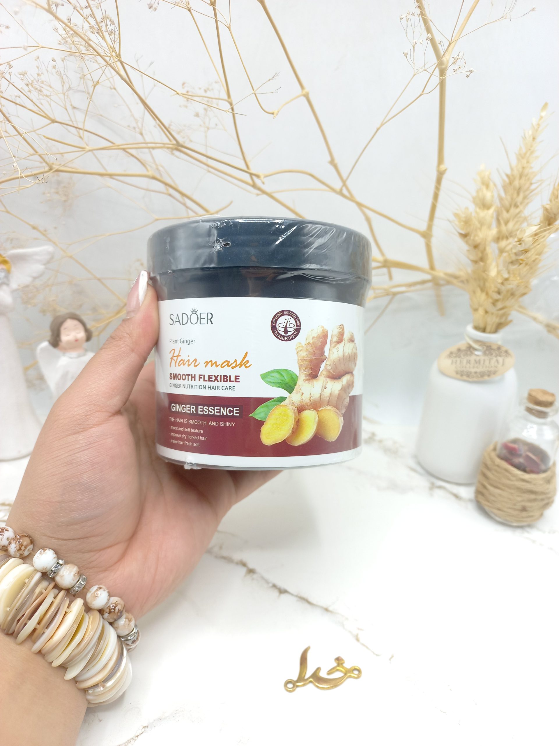 ماسک مو روغن زنجبیل 500 گرمی سادور SADOER کد 93825