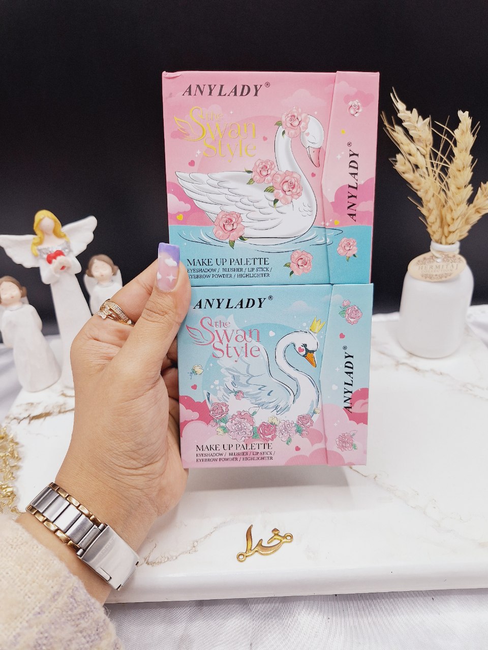 پالت سایه بسیار کاربری 39 رنگ طرح قو برند آنالیدی ANYLADY کد 86590