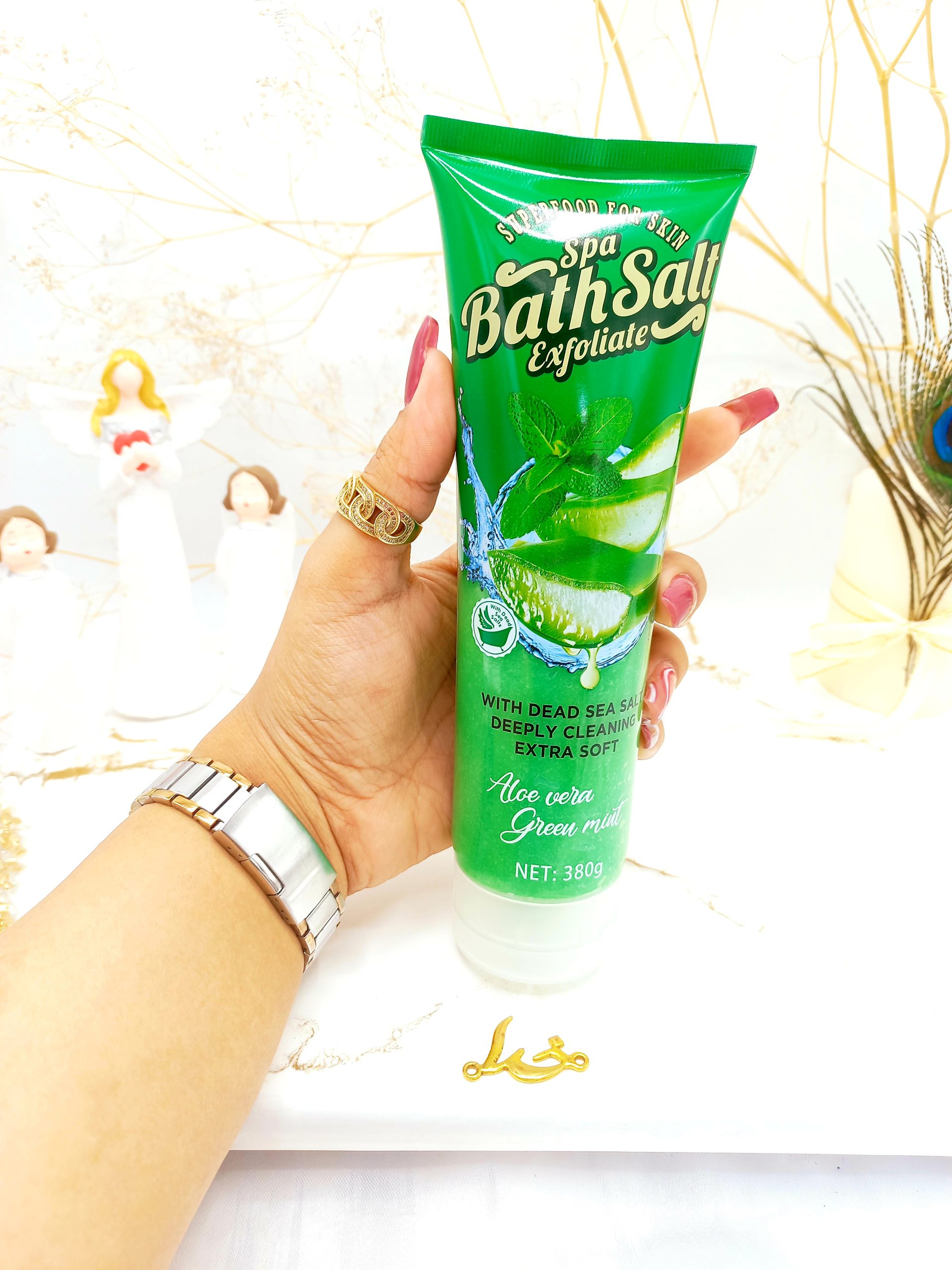 نمک حمام سفید کننده الوئه ورا و نعناع وکالی Wokali  کد Ha3059