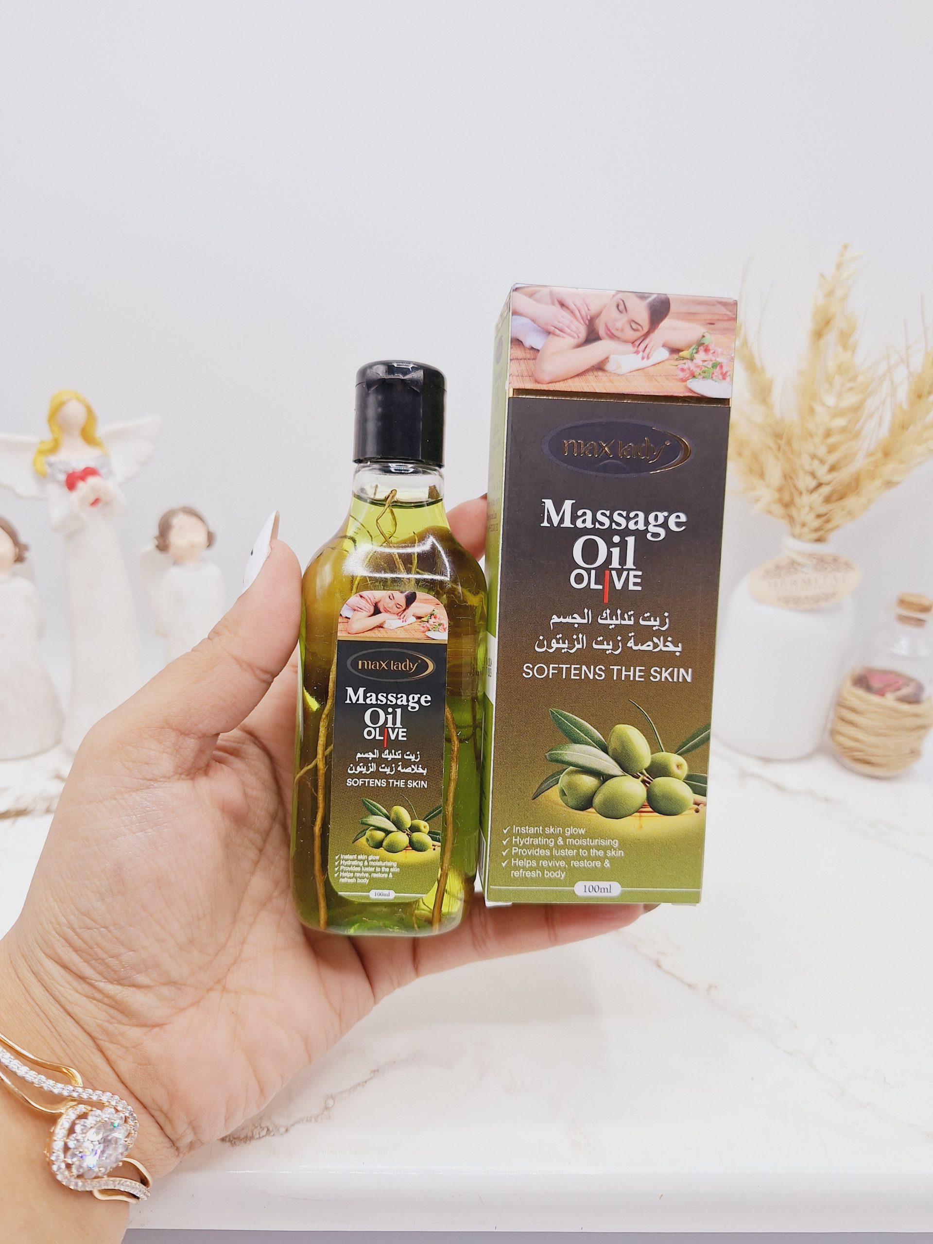 روغن ماساژ و تسکین دهنده درد عضلانی عصاره زیتون برند مکس لیدی کد 7485