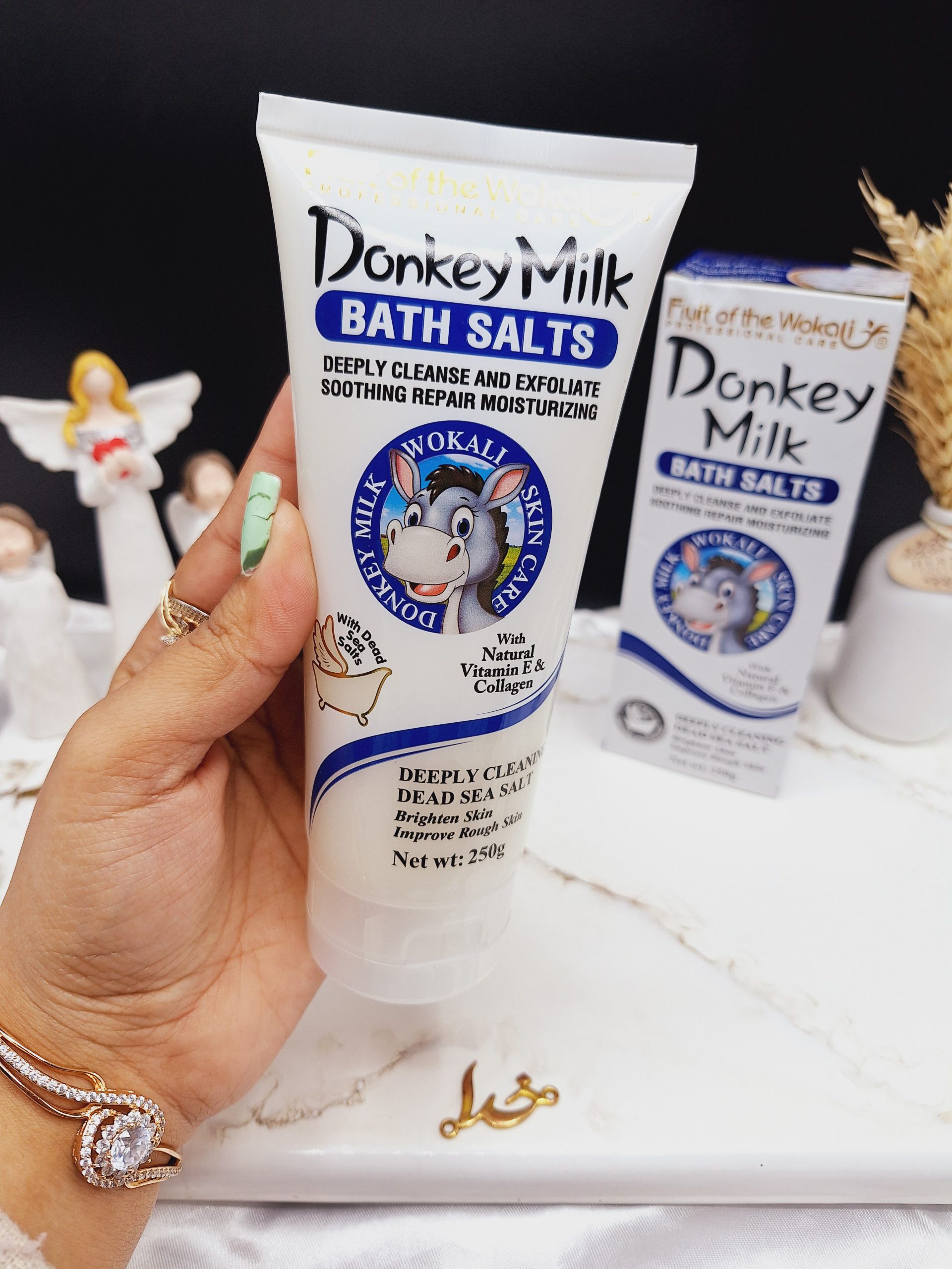 نمک بدن لایه بردار شیر الاغ برند وکالی  Wokali کد HA_3104