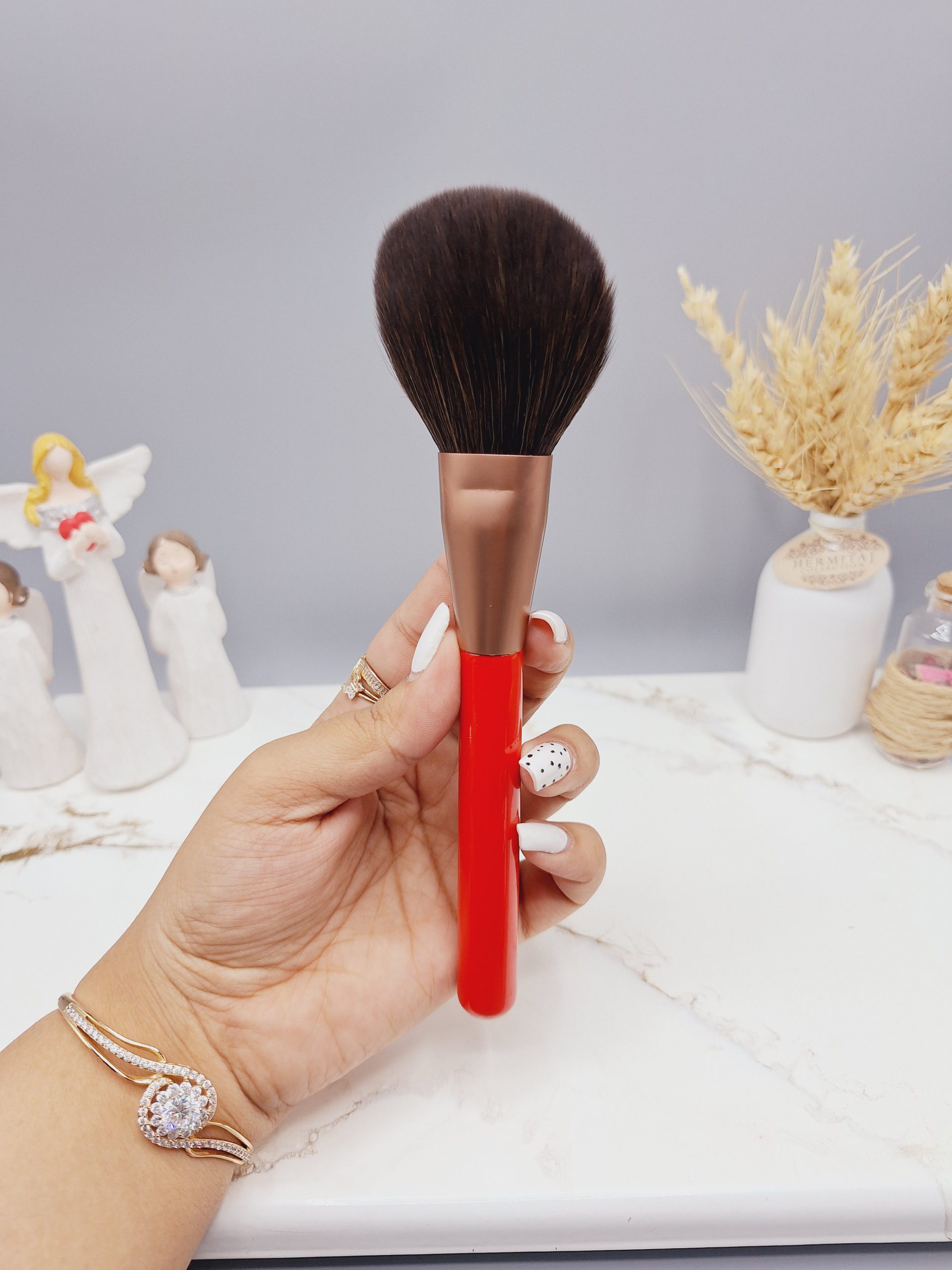 براش میکاپ برند BEAUTY دسته قرمز