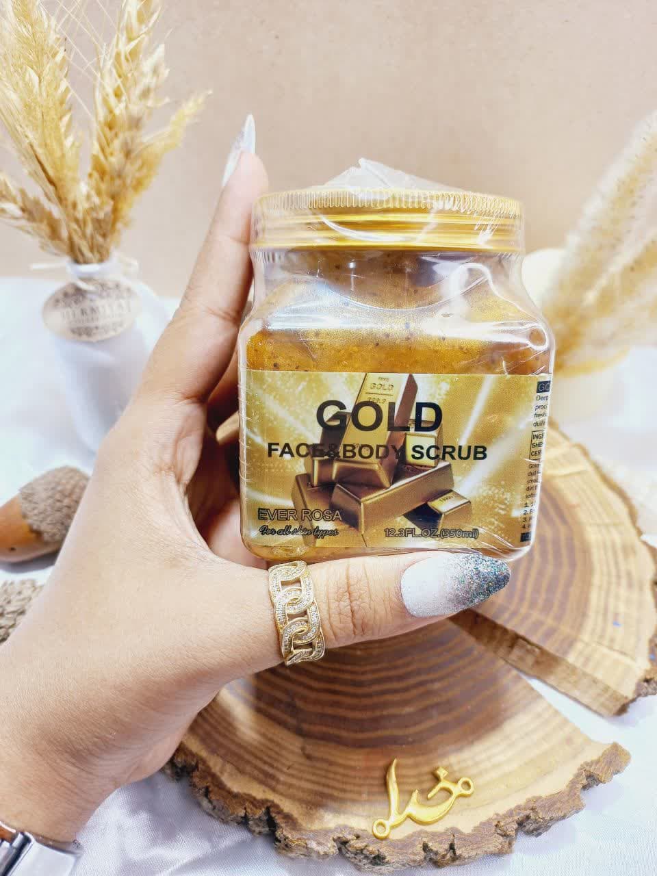 اسکراب پرطرفدار 350 میل شنی صورت و بدن رایحه طلا ایور روزا EVER ROSA اصلی کد ER90015