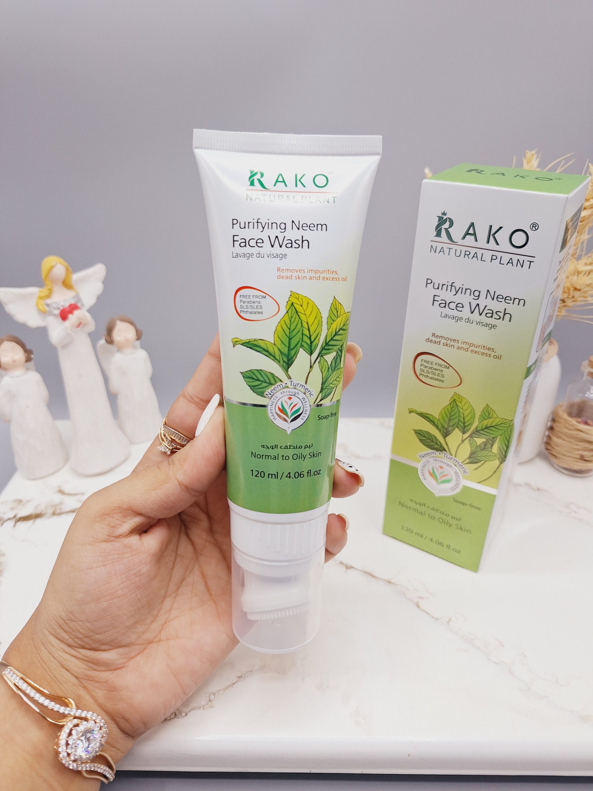 فوم براش دار از بین برنده جوش و چربی مرده برگ ریحان راکو RAKO اصلی کد RK1094