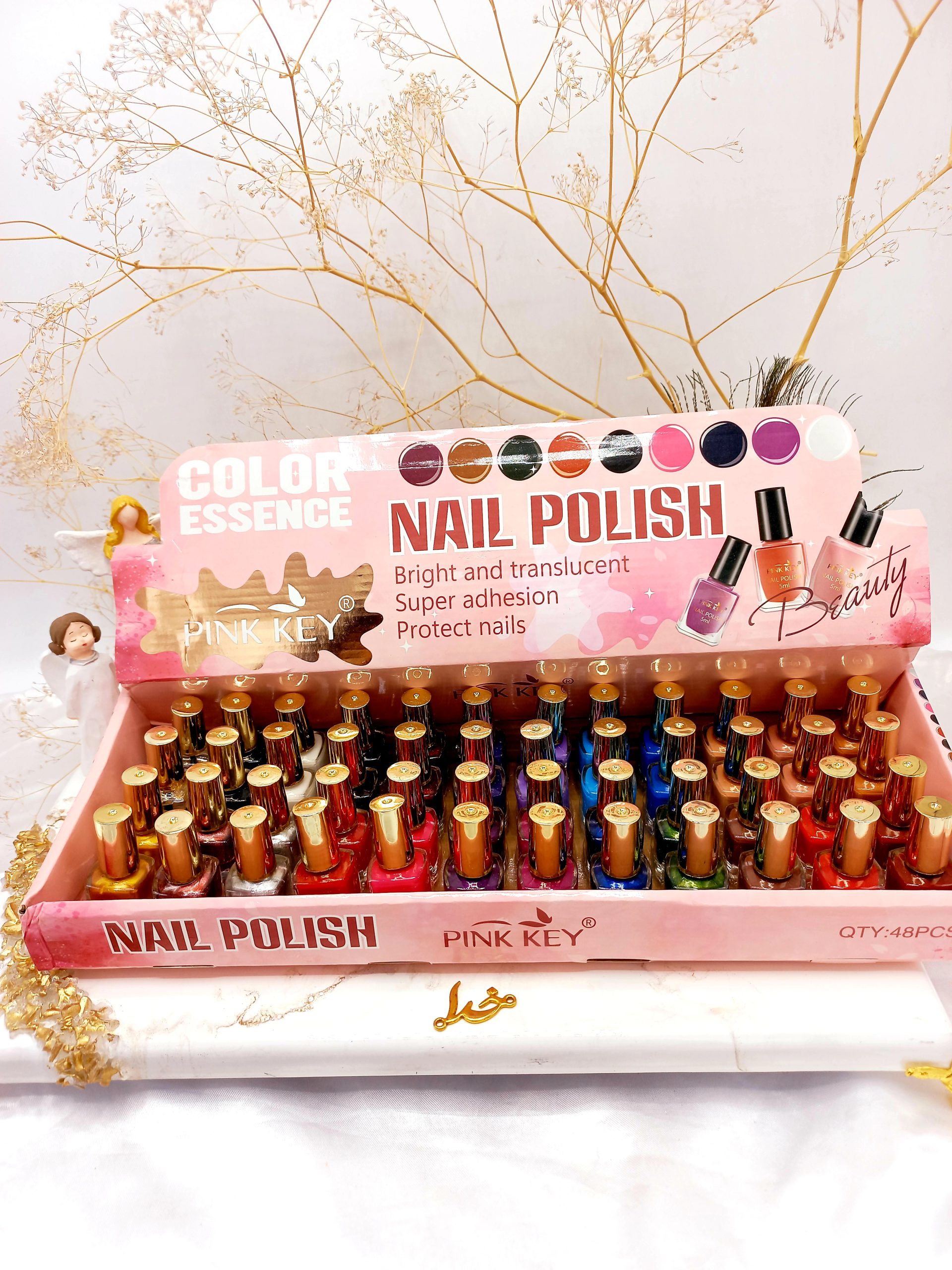 لاک ناخن آینه ای پینک کی PINK KEY کد PN601