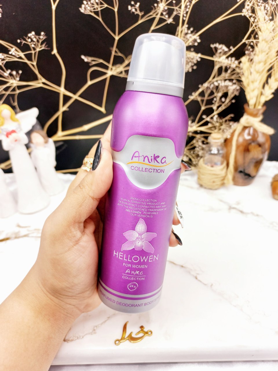 اسپری خوشبو کننده بدن زنانه HELLOWEN برند آنیکا Anika کد 5383