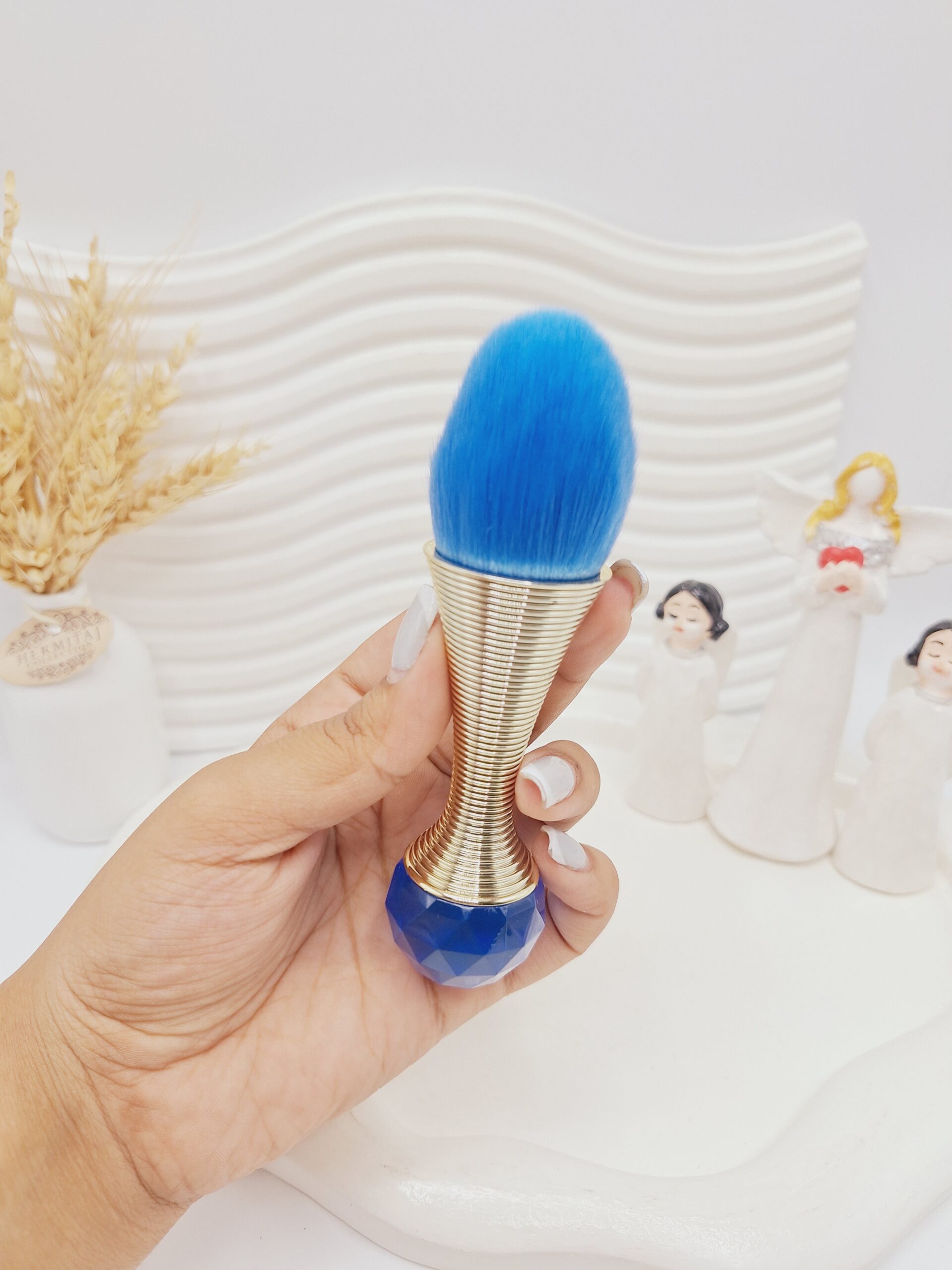 براش دسته فلزی آبی