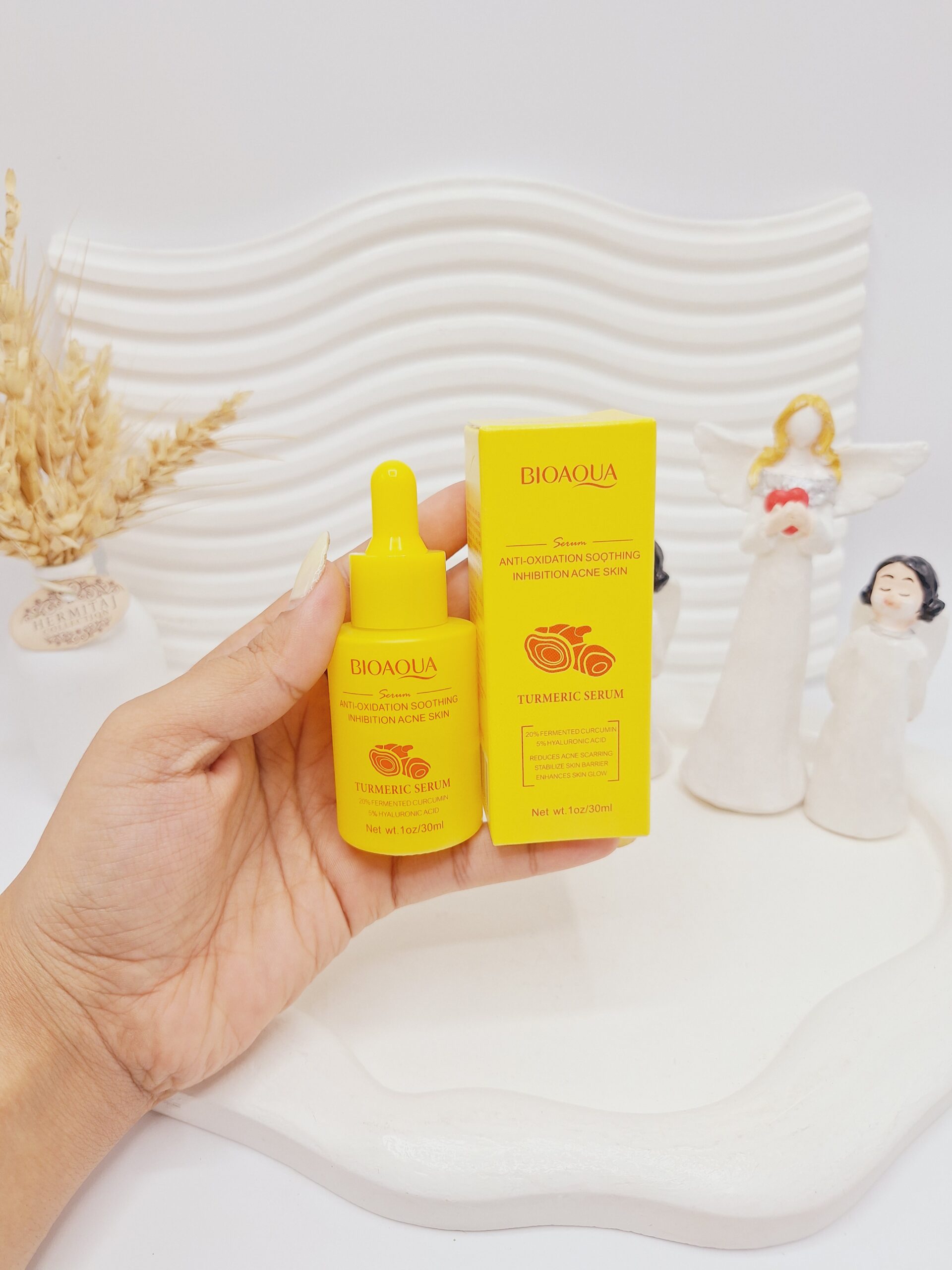 سرم ضد جوش و آنتی اکسیدان زرد چوبه 30 میل برند بیوآکوا کد0782