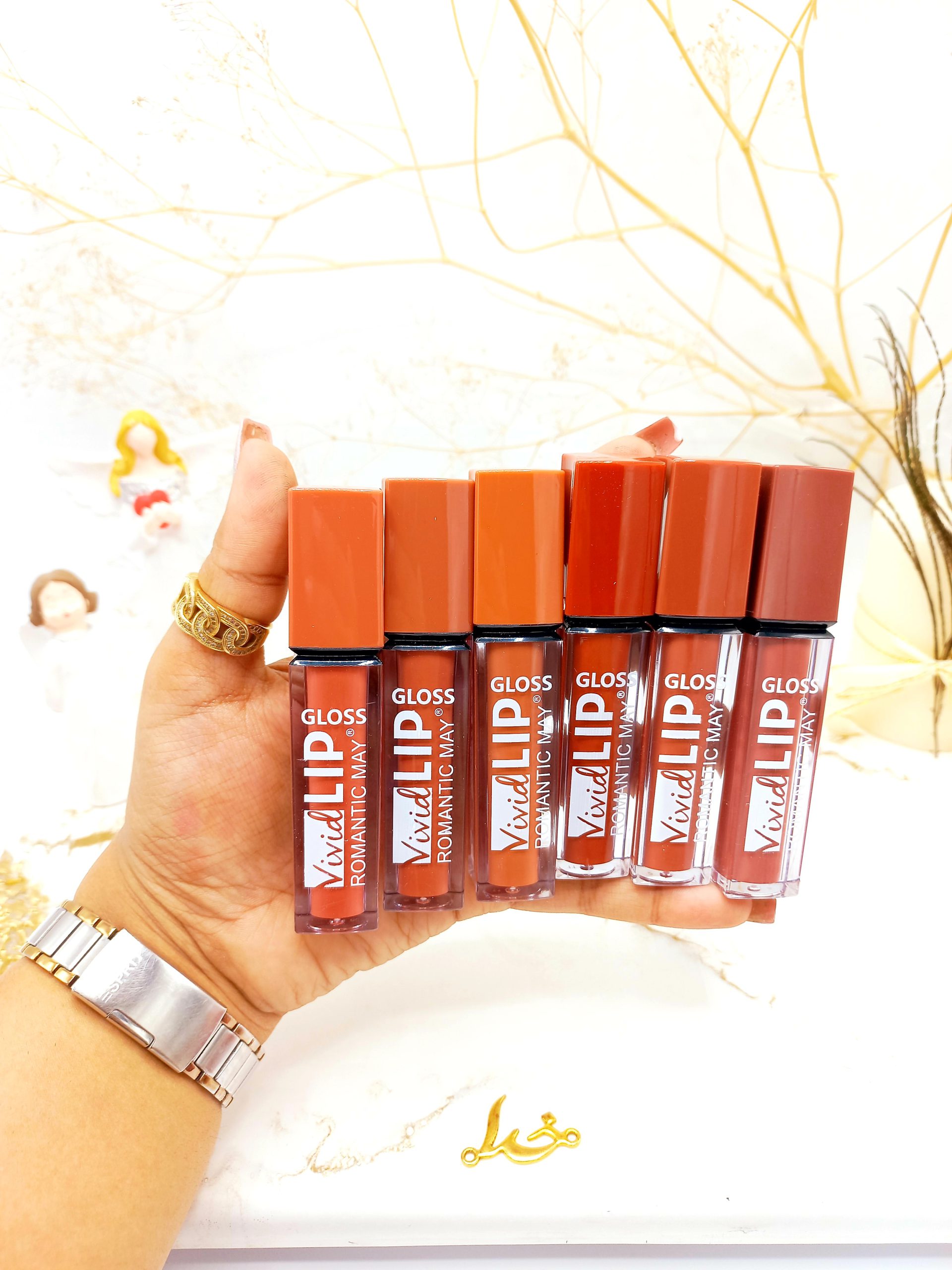 پک 6 تایی رژ مایع پرطرفدار رومانتیک می ROMANTIC MAY کد 757