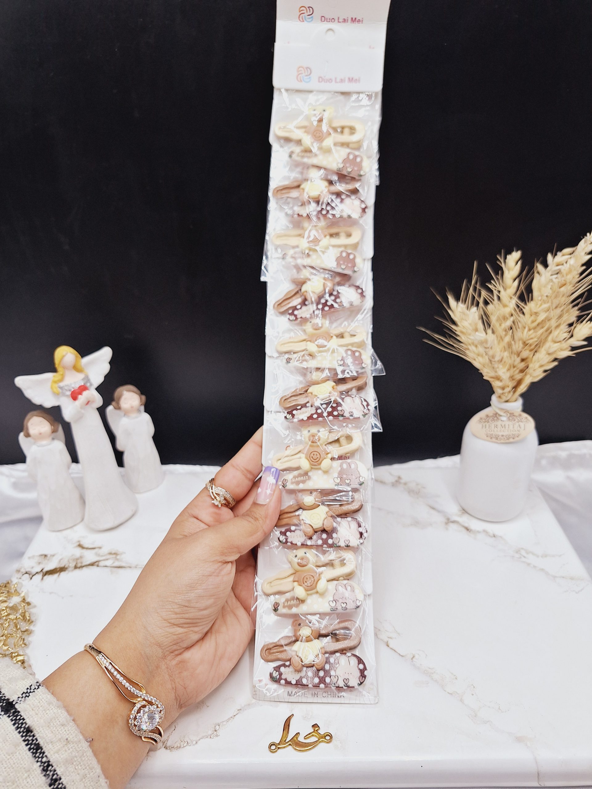 پک 10 عددی پنس مو تق تقی نود طرح خرسی