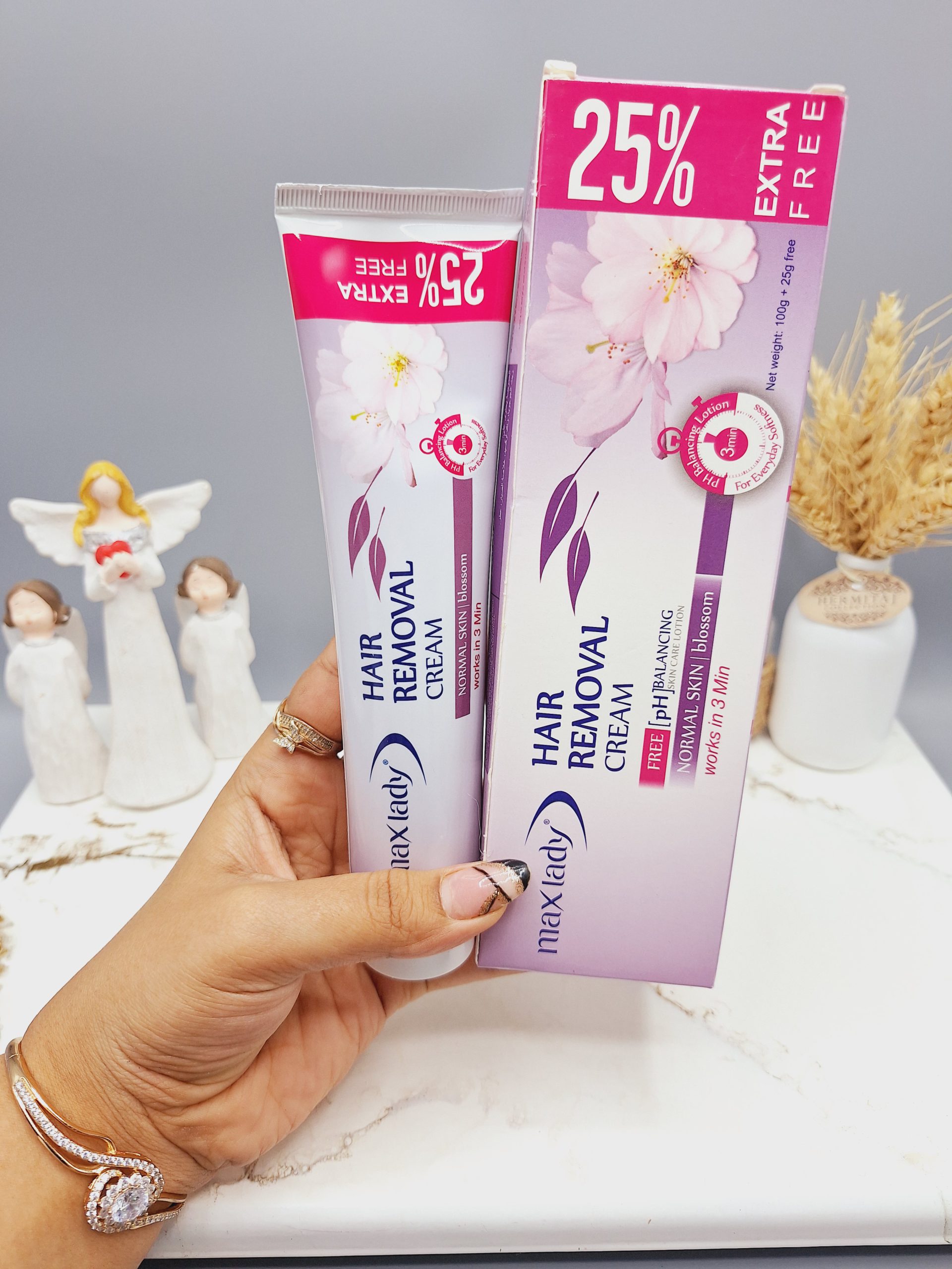 کرم موبر بدن برند مکس لیدی رایحه گل شکوفه بنفش کد 2114