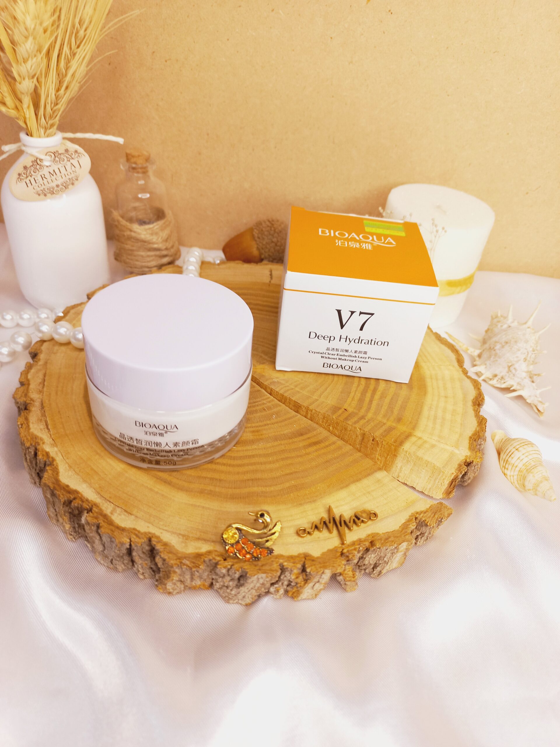 کرم آبرسان و سفید کننده پوست مدل 7 ویتامینه بیوآکوا BIOAQUA V7 | پخش عمده