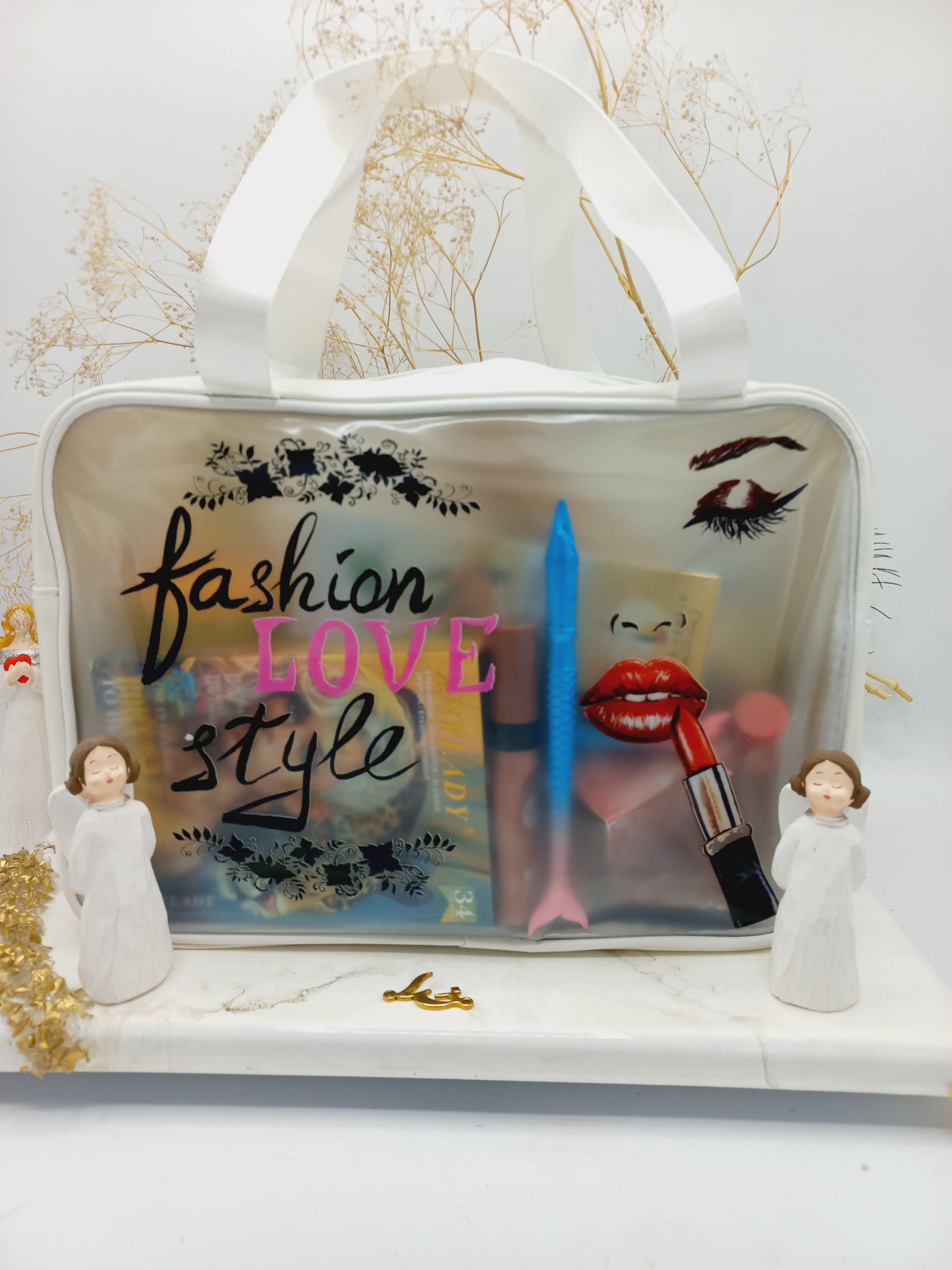 کیف آرایشی فانتزی سایز بزرگ اورجینال و با کیفیت طرح بندی 3