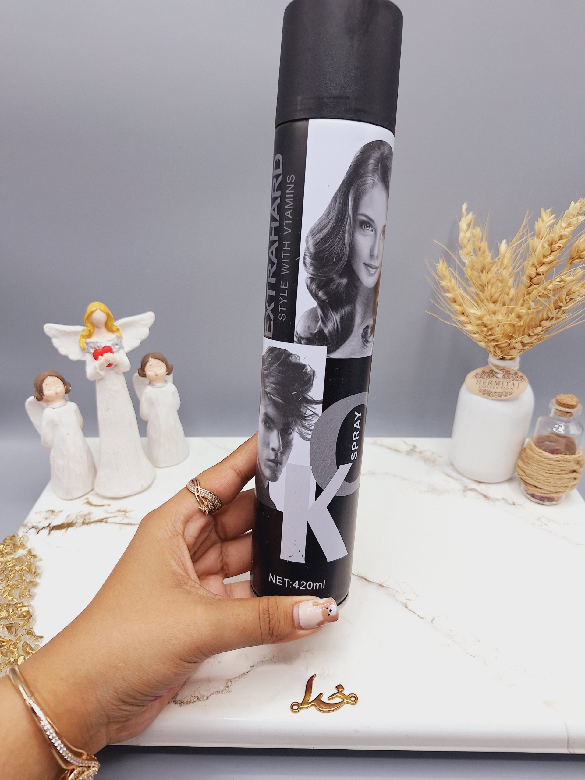 اسپری و تافت مو نگهدارنده مو 420 میل برند اکسترا هارد کد 0648