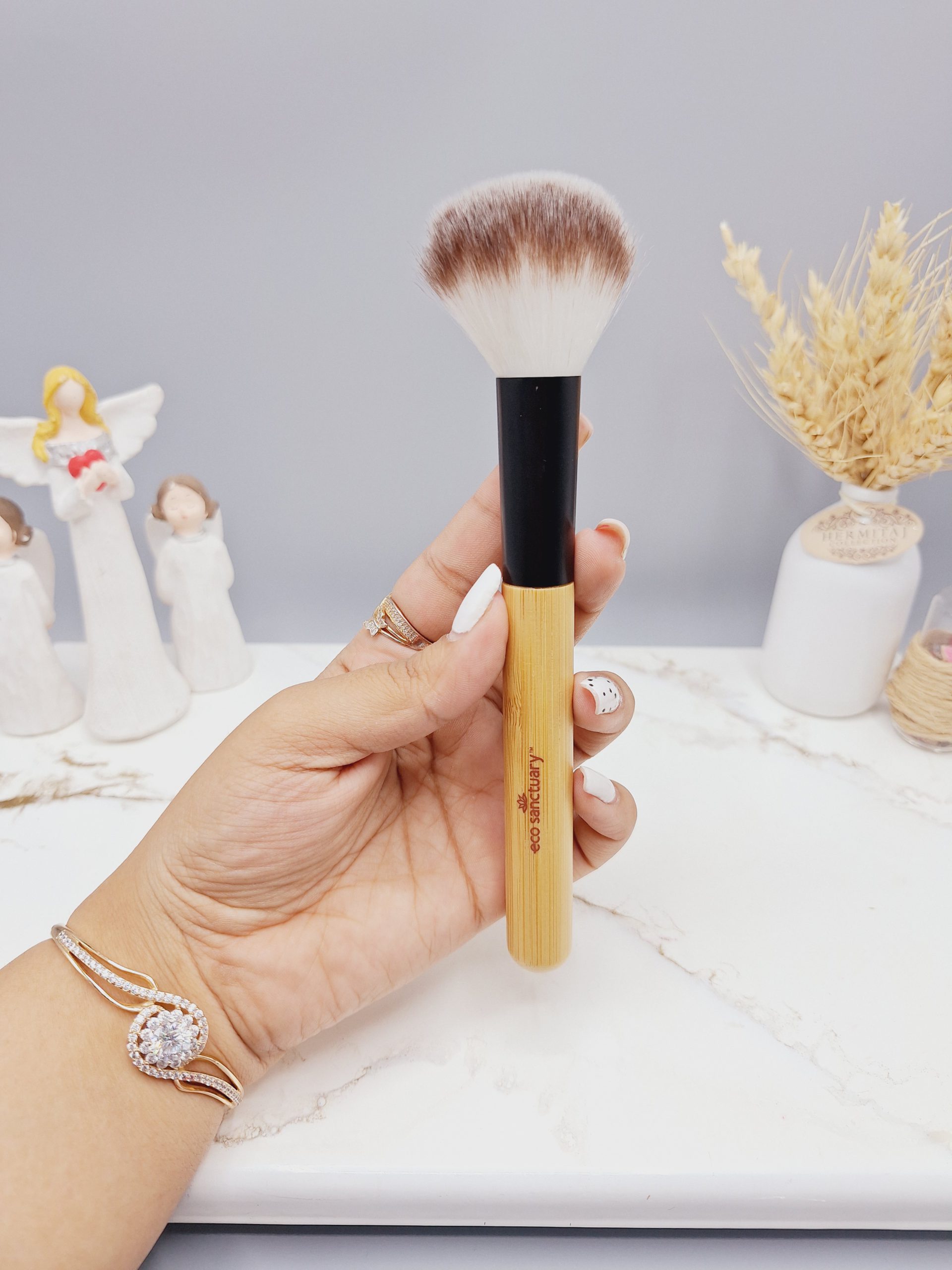 براش میکاپ برند BEAUTY دسته چوبی