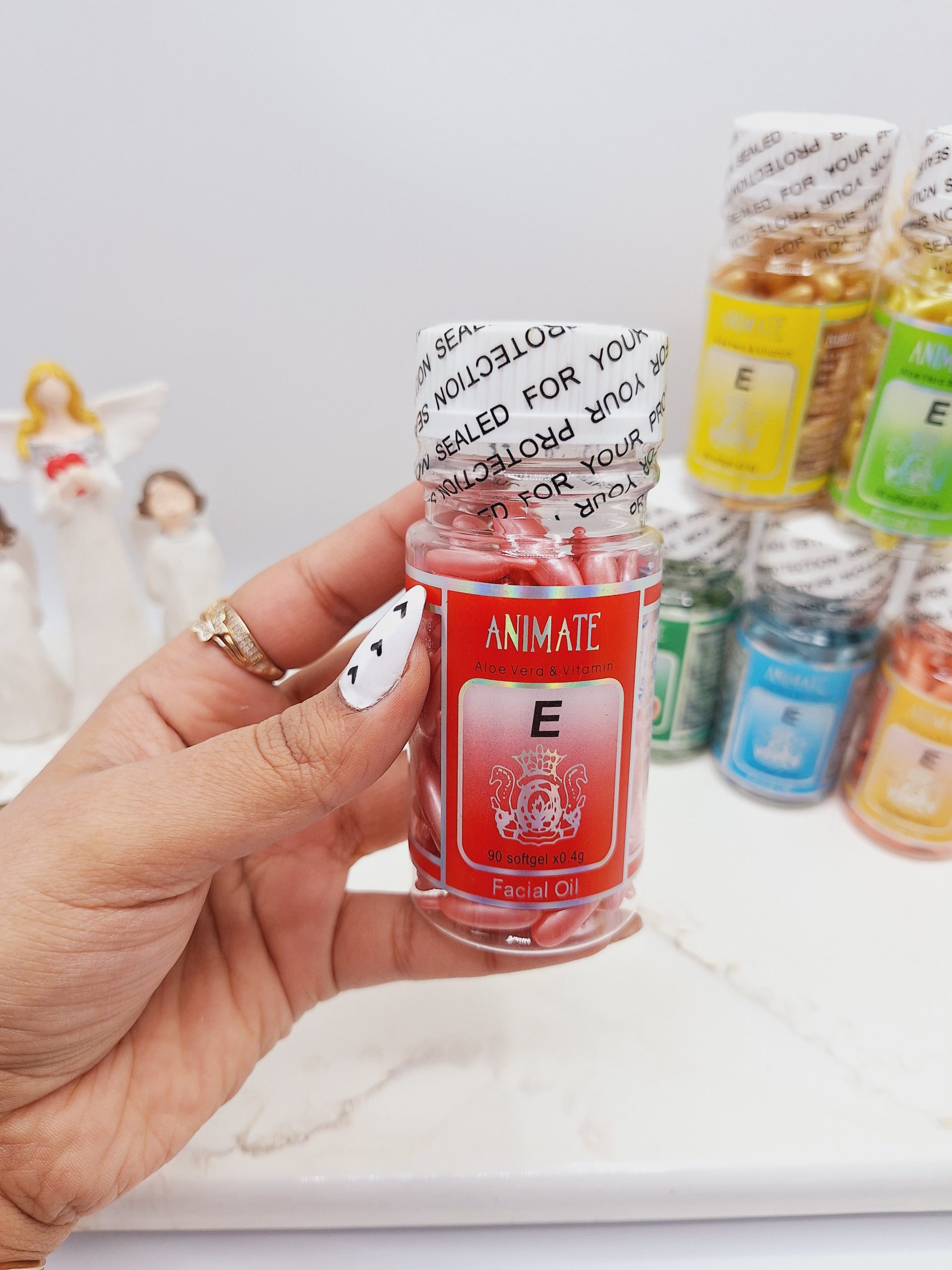 کپسول اتینول 90 تایی ضد چین و چروک صورت و چشم برند ANIMATE کد 0043