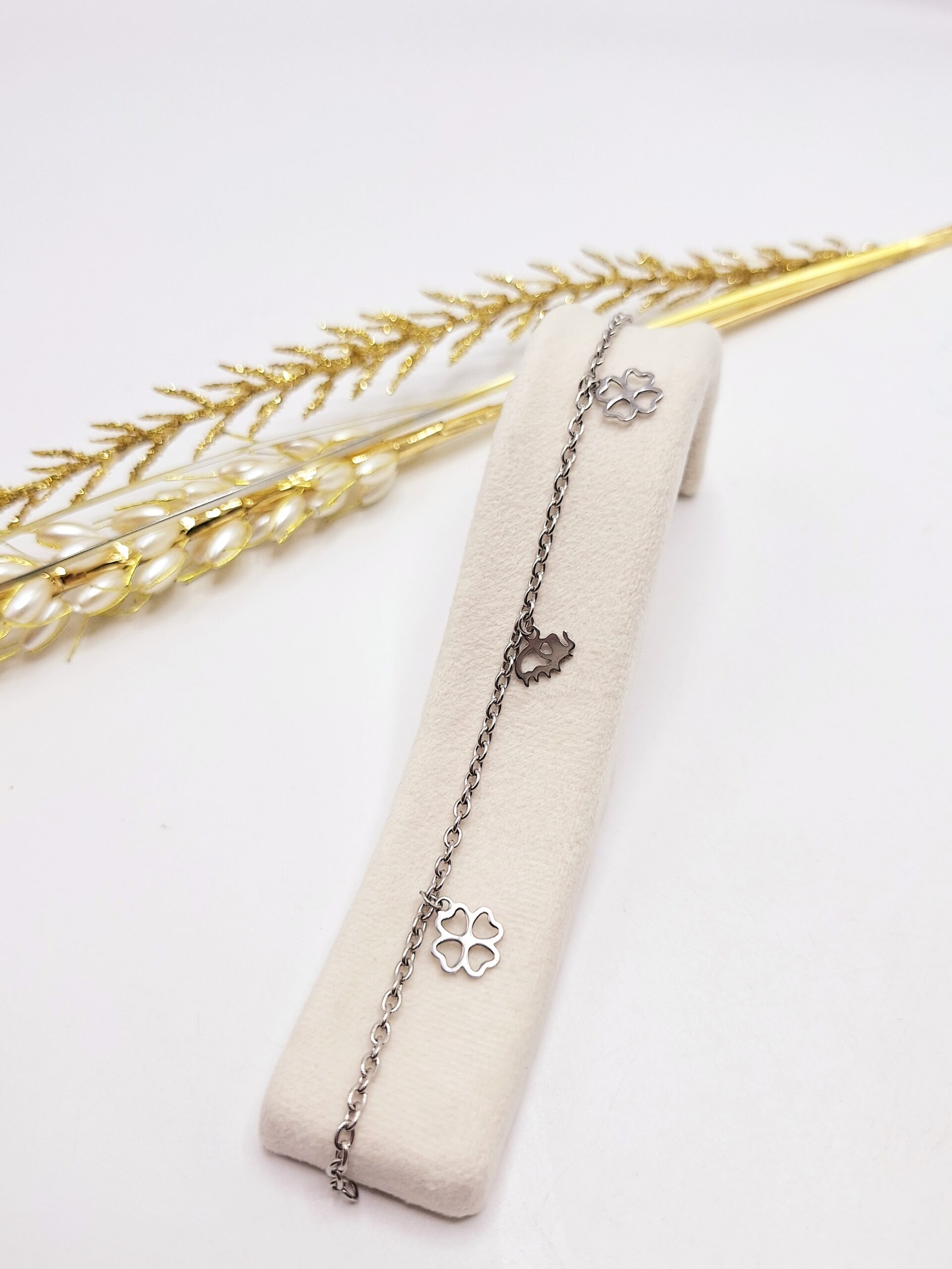 دستبند زنجیری استیل طرح رندم