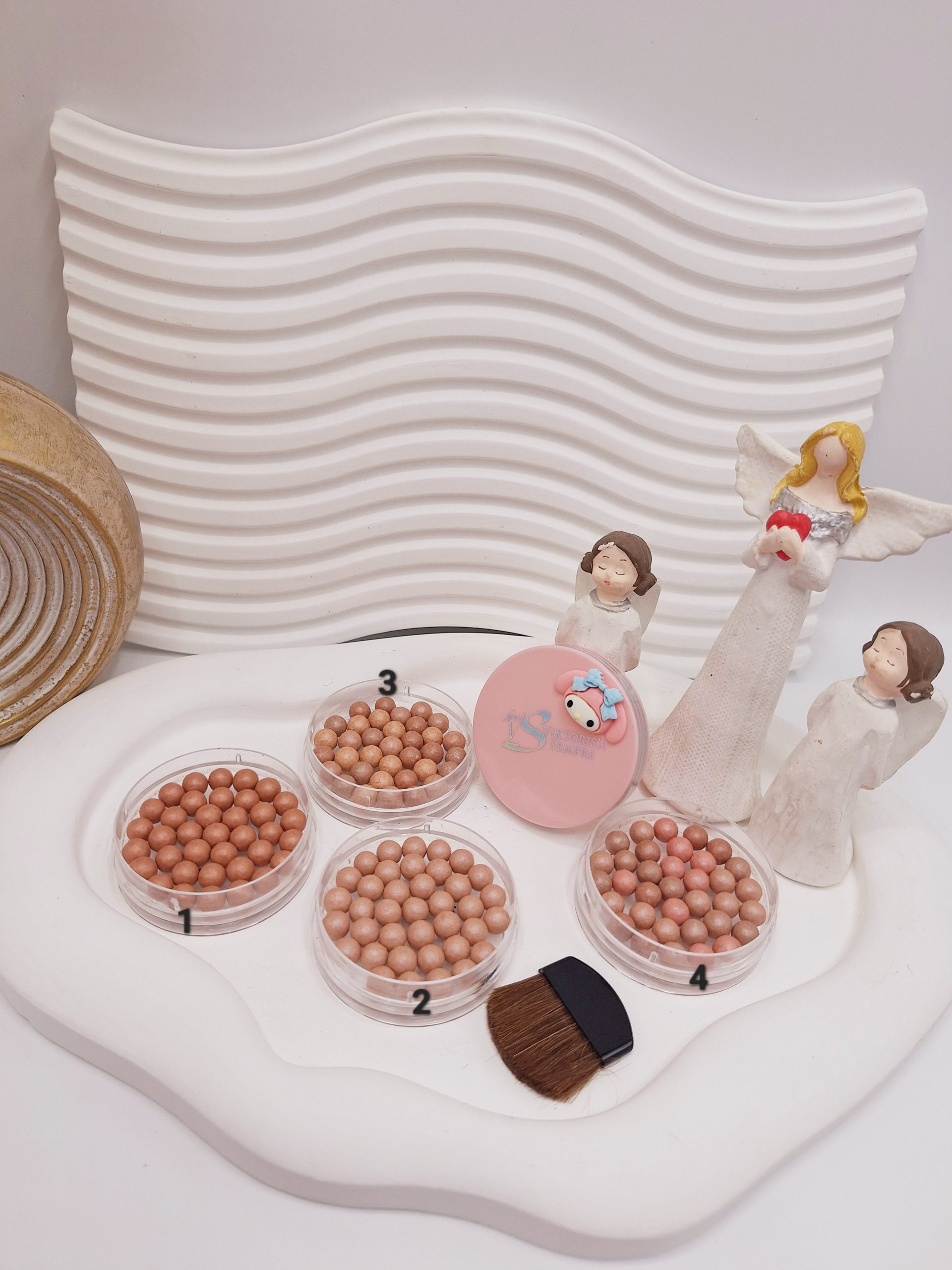 رژ گونه توپ توپی ترند طرح عروسک کیتی کد 0987