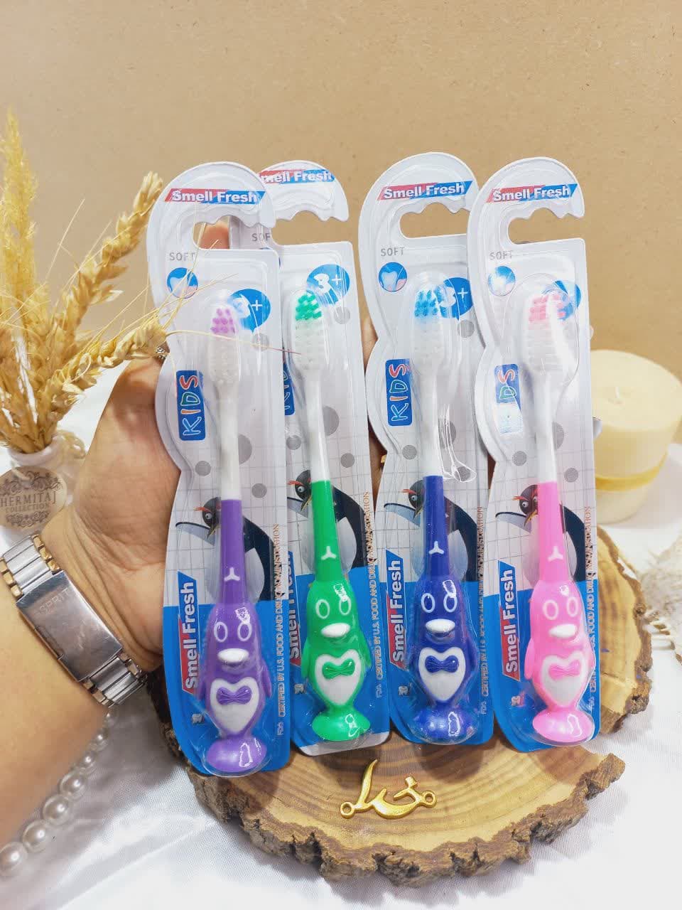 مسواک بچگانه طرح پنگوئن Smell fresh کد 114