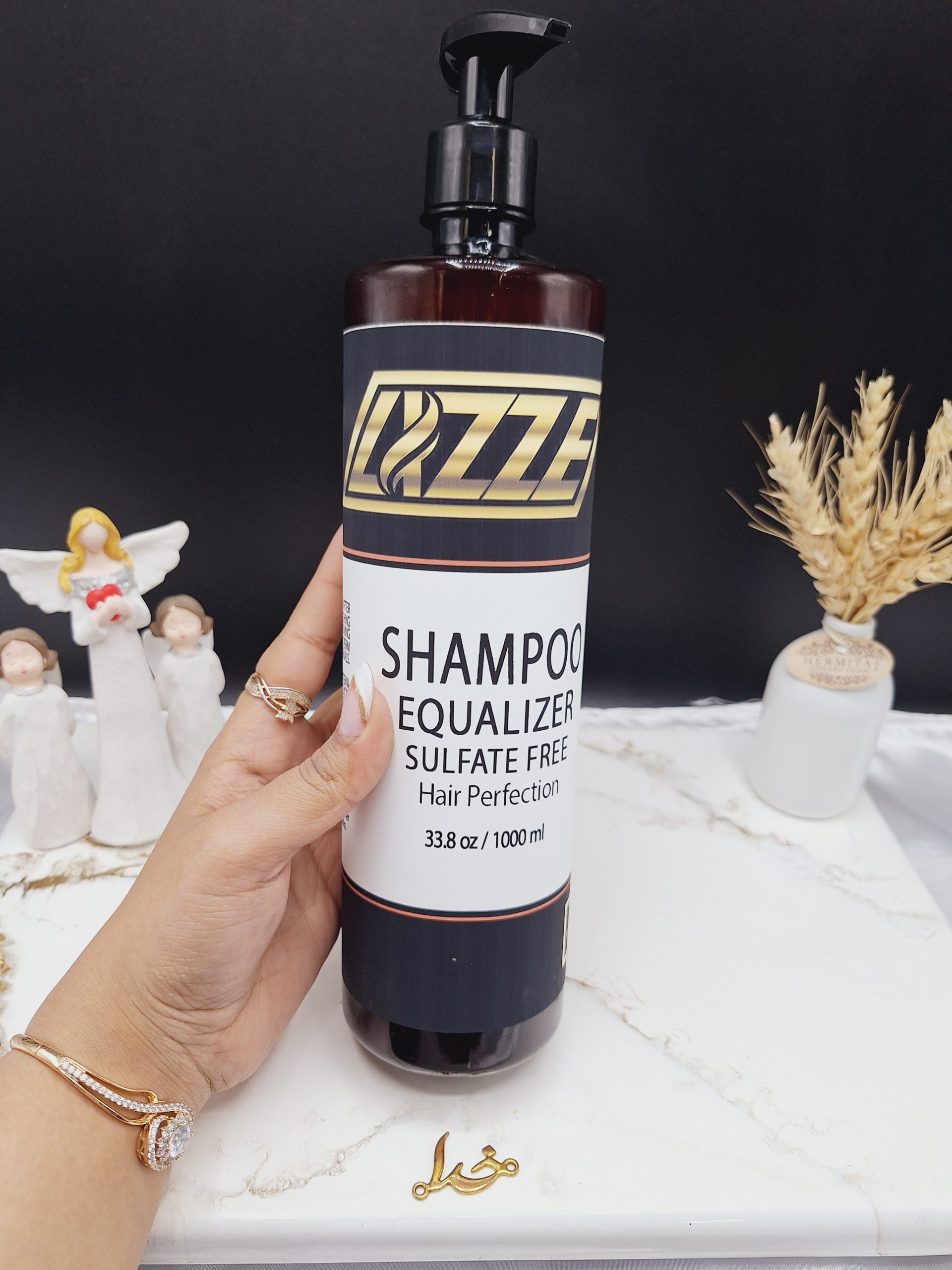 شامپو بدون سولفات تثبیت کننده رنگ مو برند LIZZE حجم 1000ml کد 4622