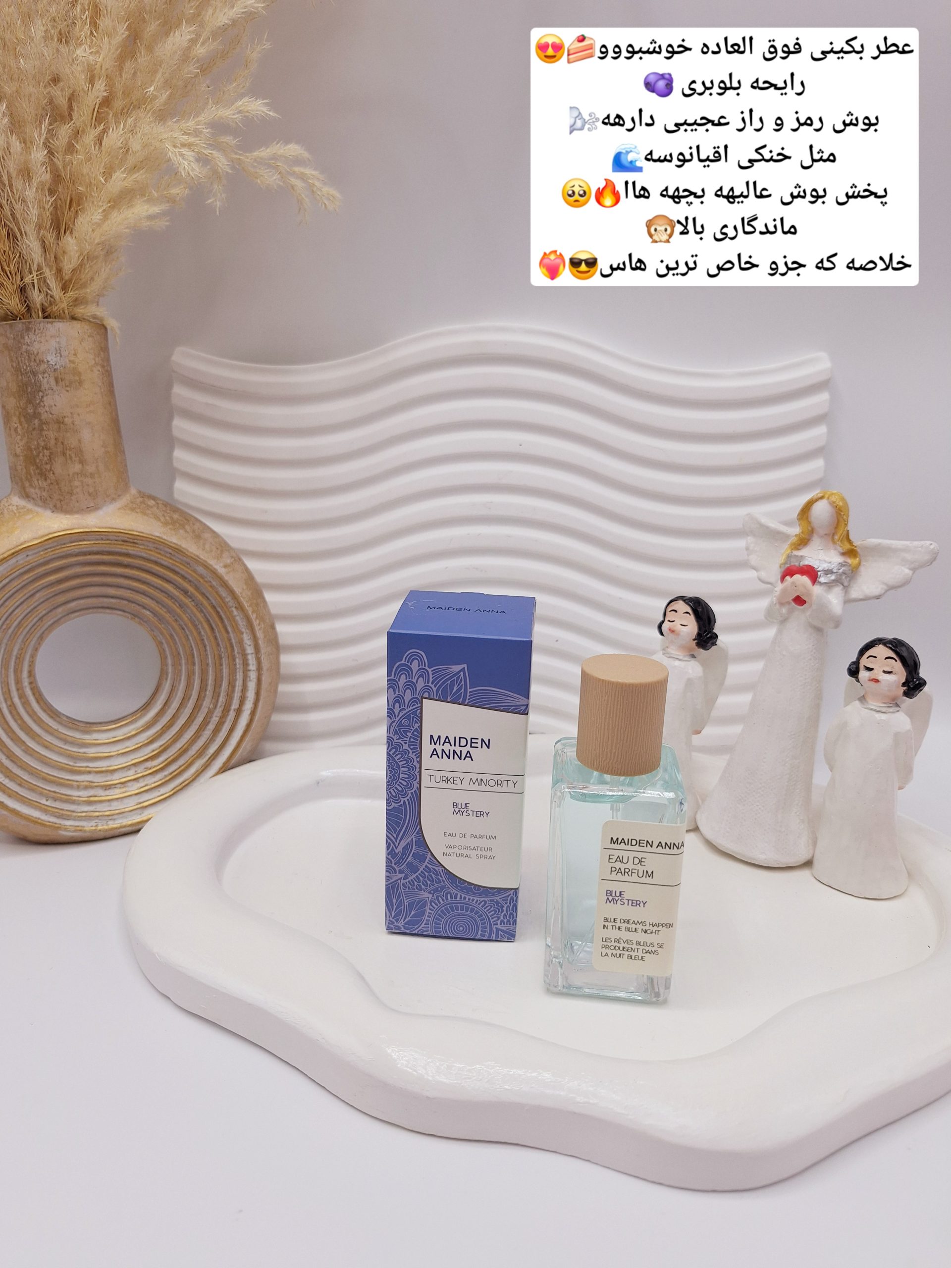 عطر بیکینی رایحه بلوبری اقیانوسی (BLUE MYSTERY) حجم 50 میل فوق العاده خوشبو با ماندگاری بالا ساخت ترکیه