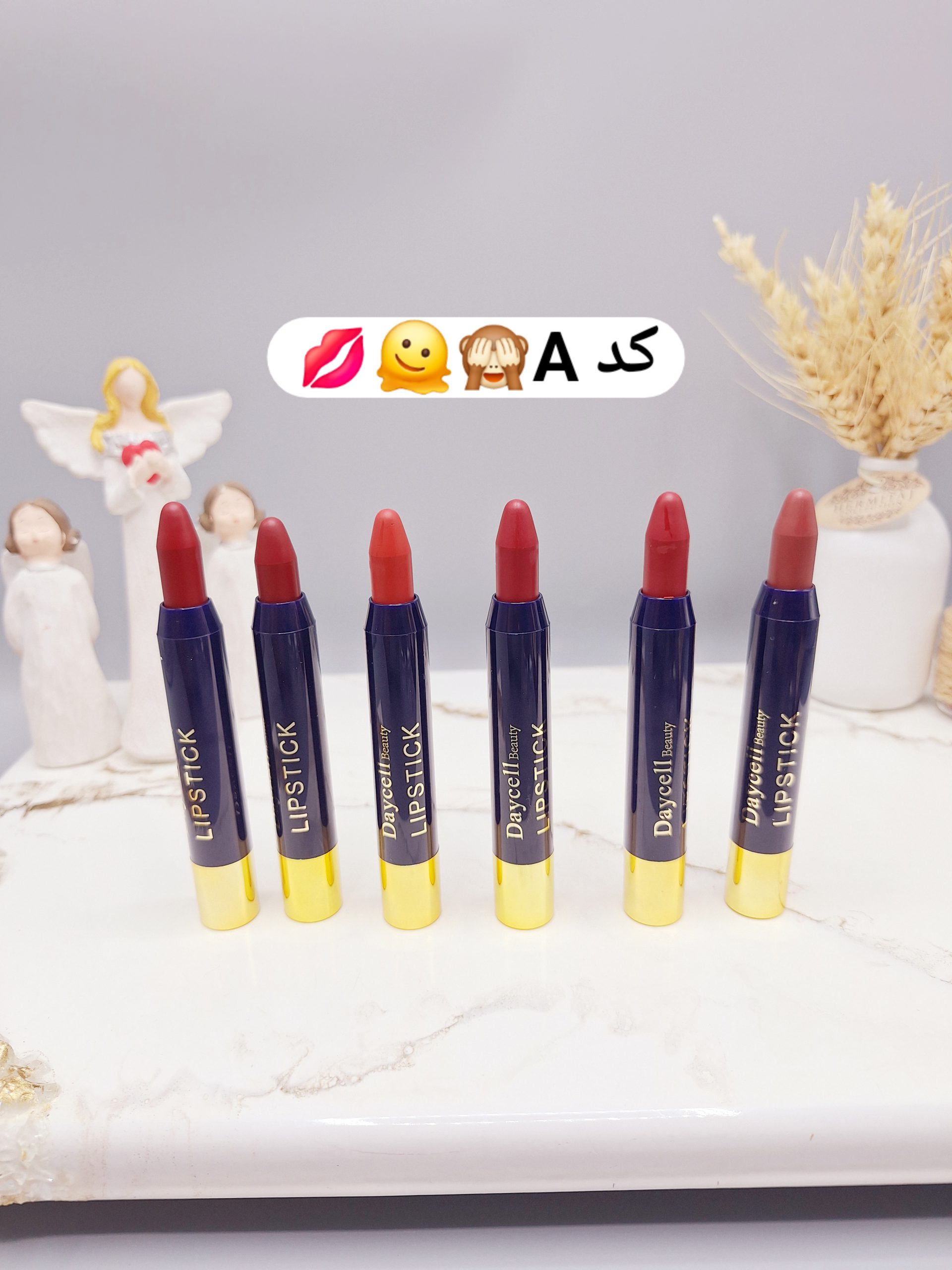 پک 6 تایی رژ جامد مدل پیچی برند Daycell کد IC-2302