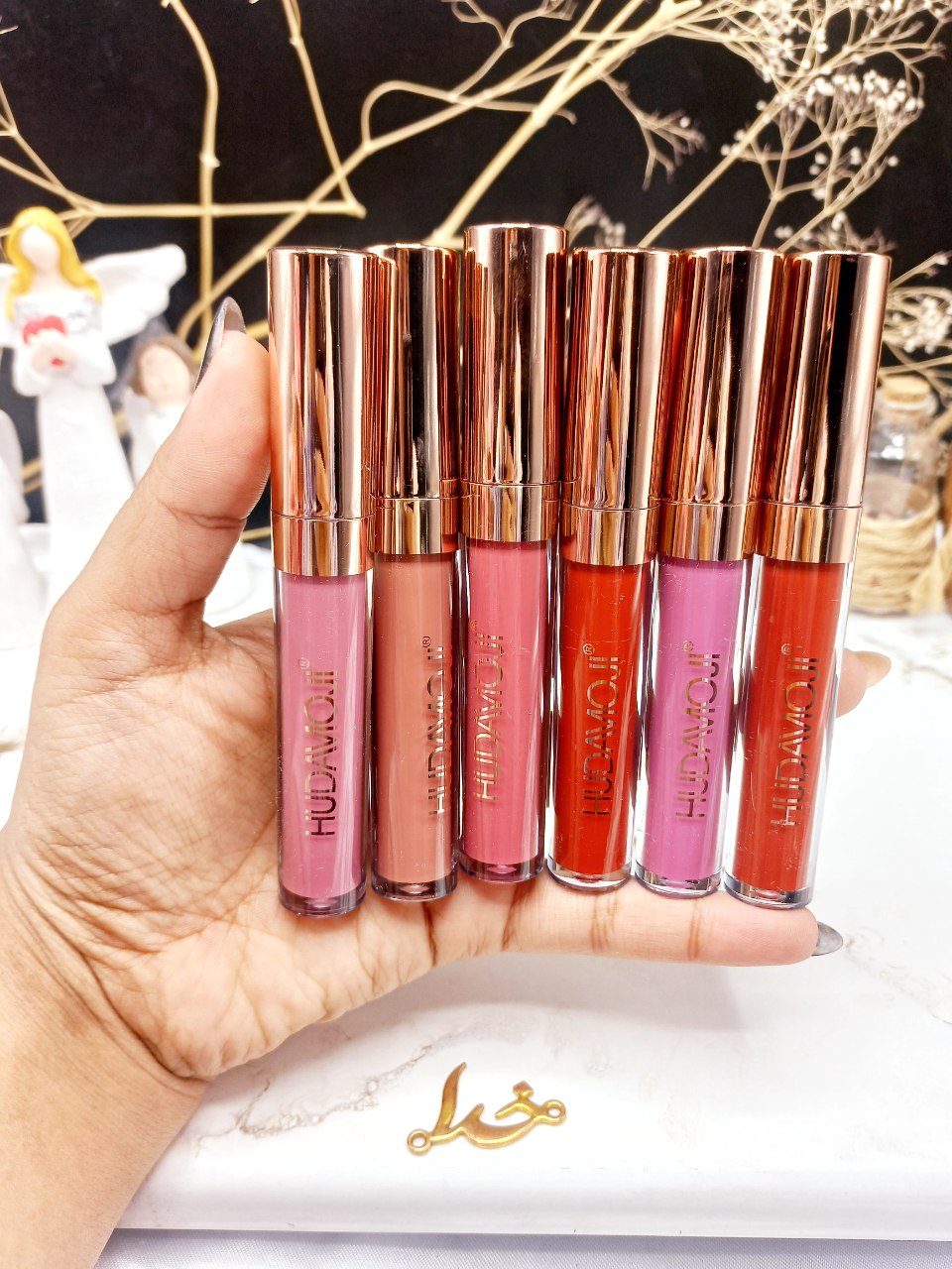 پک 6 عددی رژ مایع برند هداموجی HUDAMOJI کد L_707