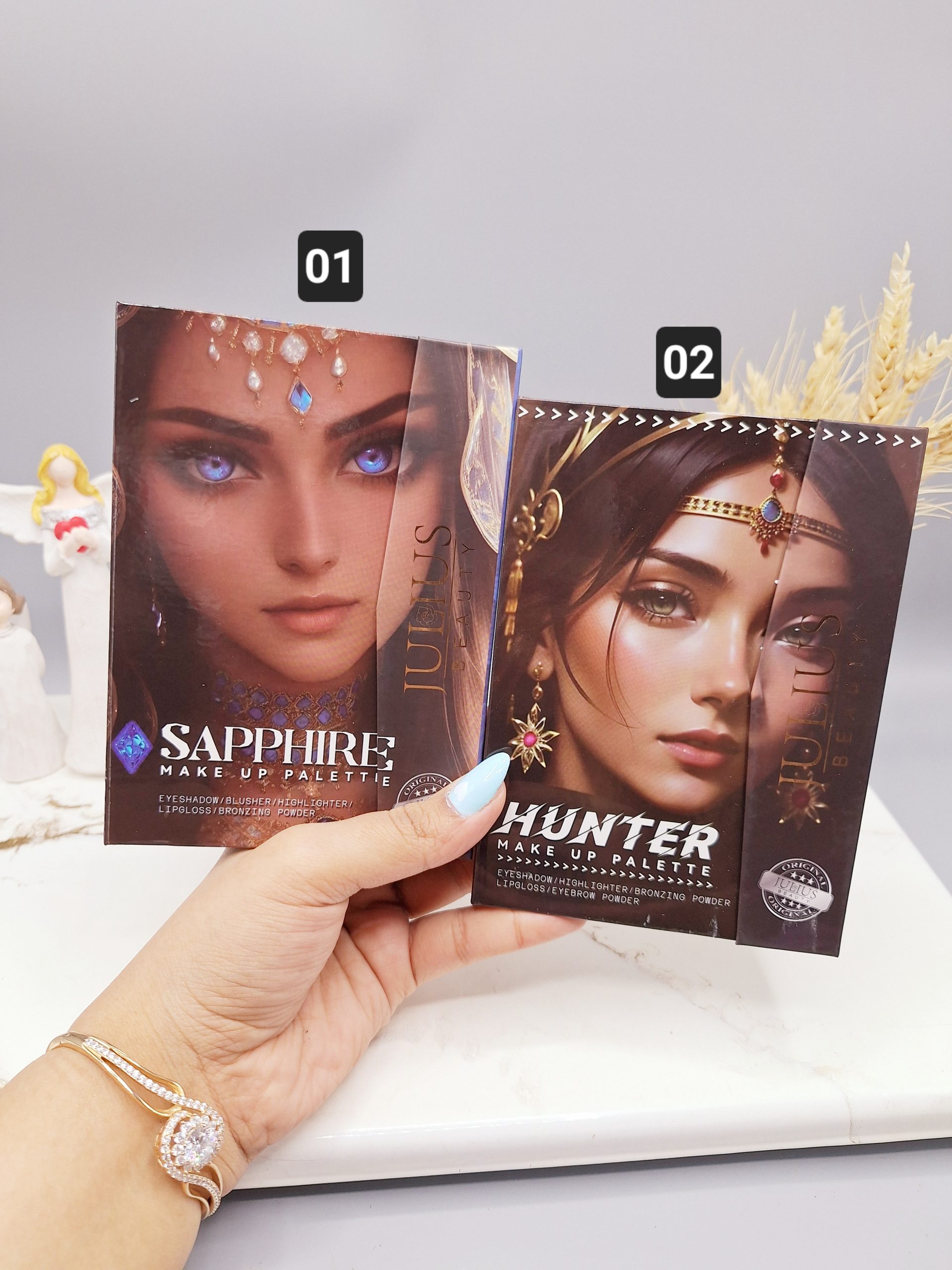 سایه کیفی ژولیوس بیوتی طرح عروس اروپایی کد jl2037