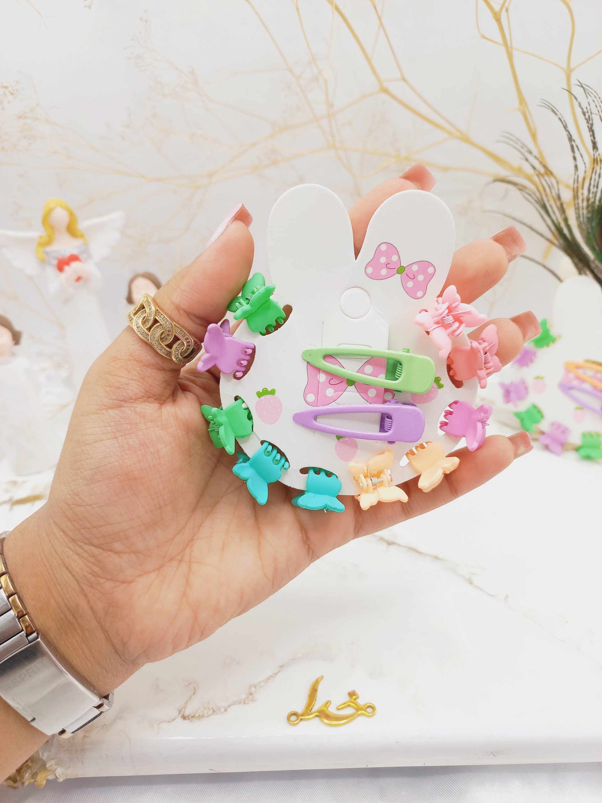 پک پنس و گیره مو رنگارنگ کد 23023433