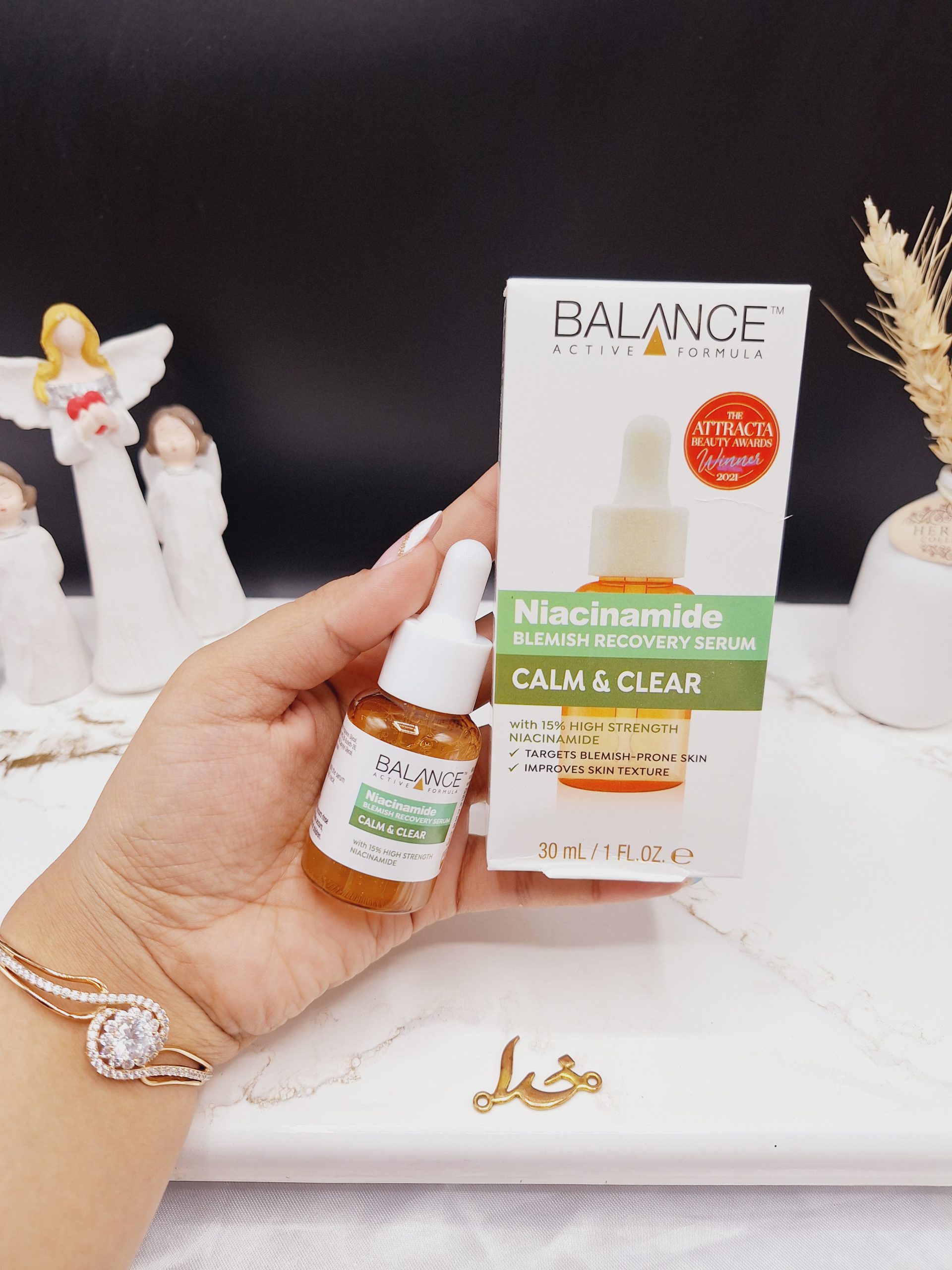 سرم ضد جوش و لک نیاسینامید بالانس Calm &amp; Cler حجم 30 میلی لیتر کد 8165