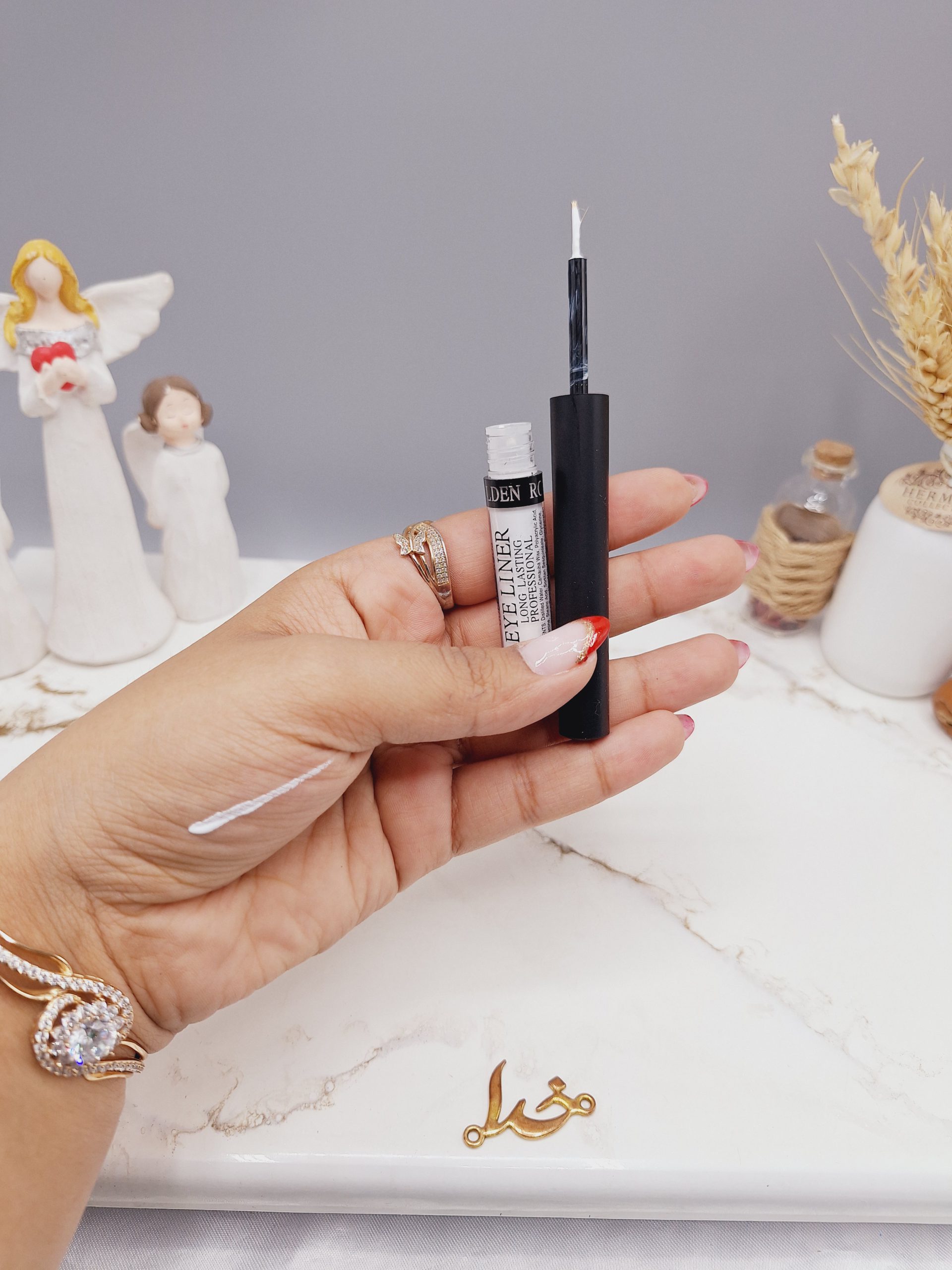 خط چشم رنگ سفید گلدن رز