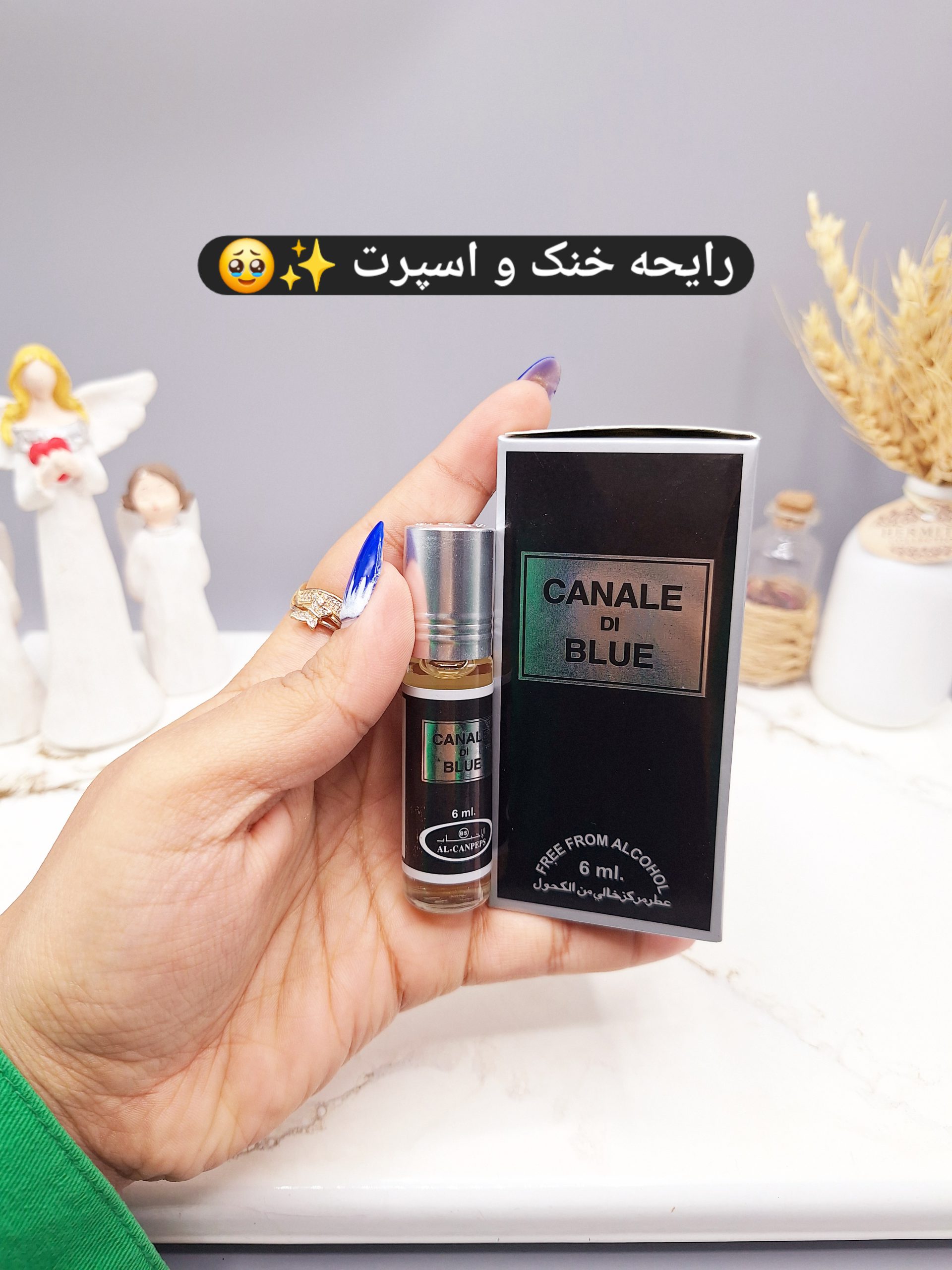 عطر 6 میل بدون الکل مدل CANALE DI BLUE مردانه کد 683