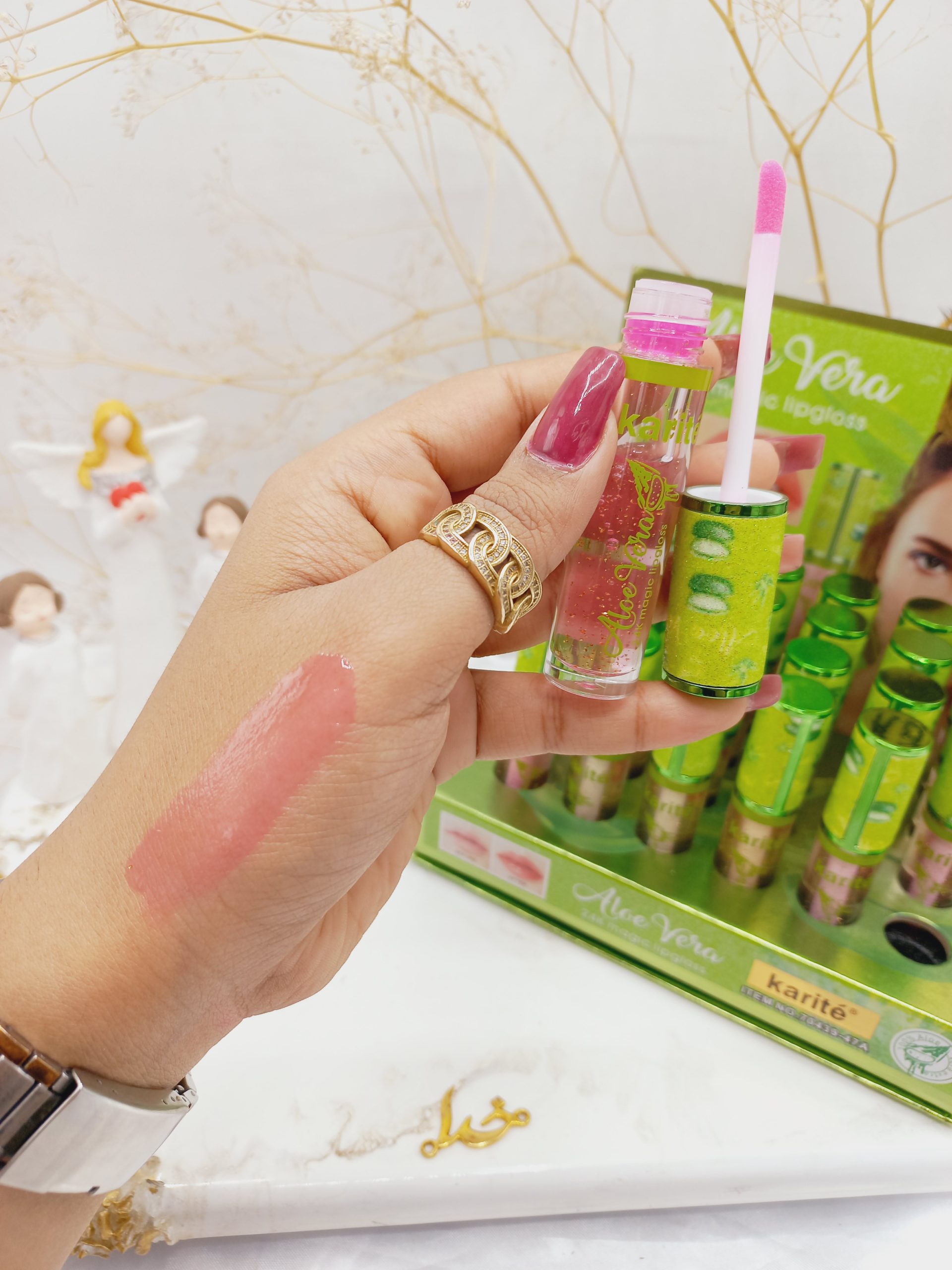 برق لب حرارتی و ویتامینه آلوورا کیس بیوتی kiss beauty کد 70439