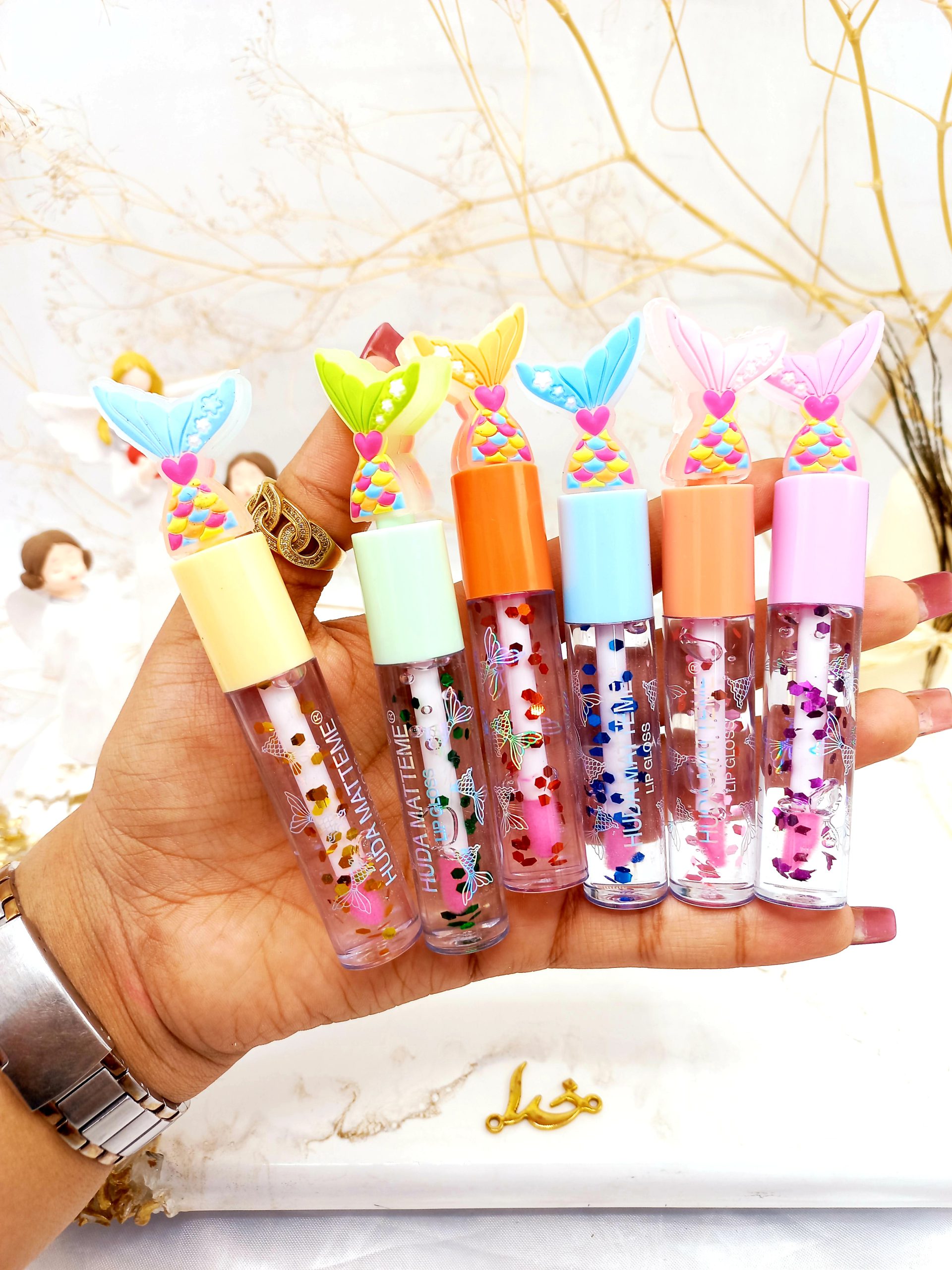 برق لب ویتامینه و حرارتی پری دریایی هدا مات می HUDA MATTE ME کد X254