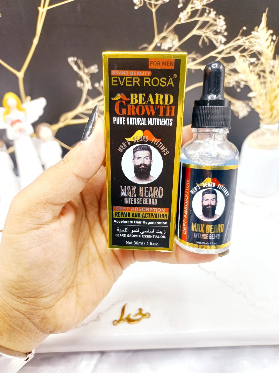 روغن افزایش رشد ریش مردانه ایور رزا EVER ROSA  کد 1555