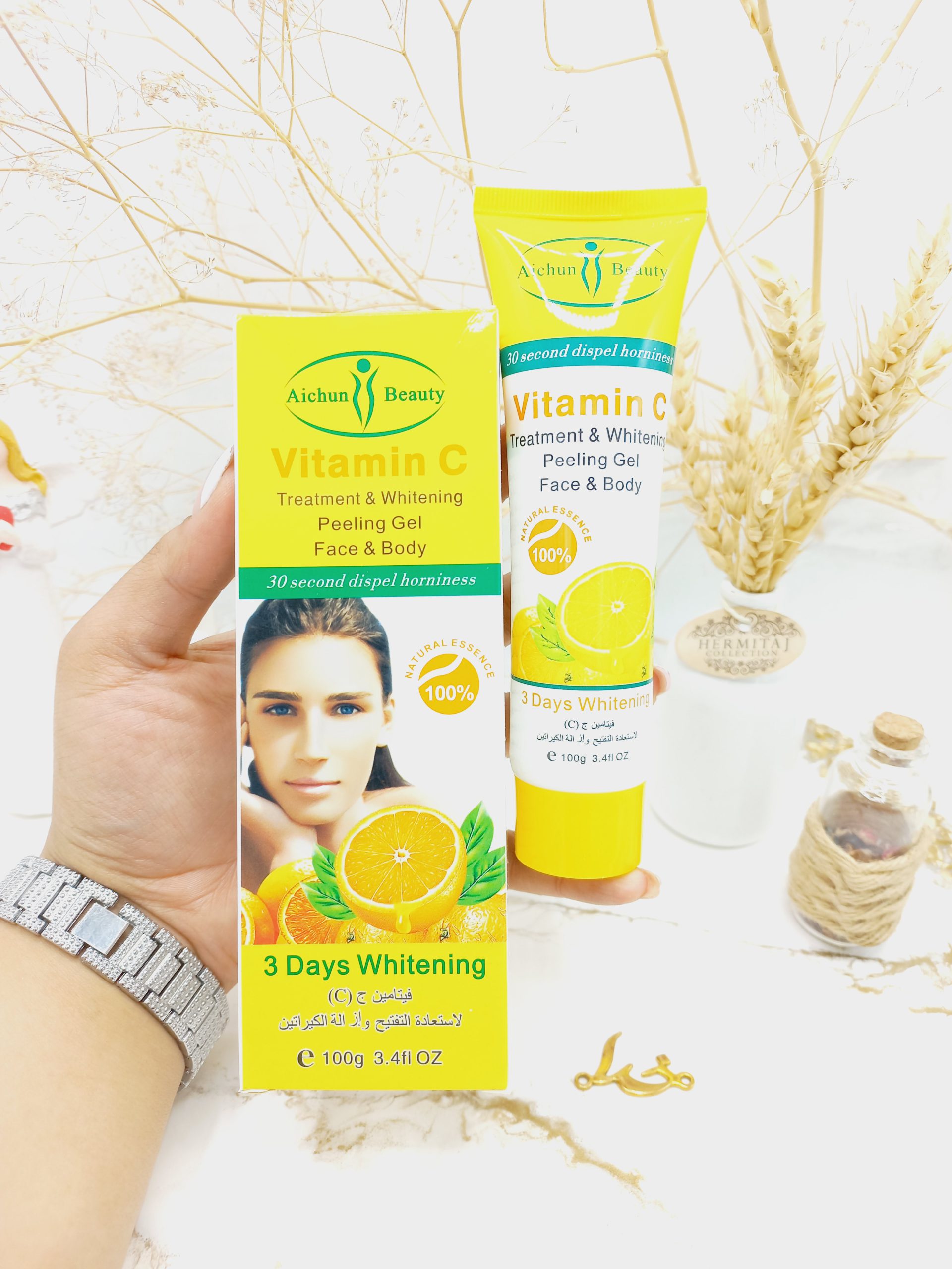 ژل پرطرفدار لایه بردار ویتامین سی VITAMIN C برند آیچون بیوتی Aichun Beauty کد AC31063
