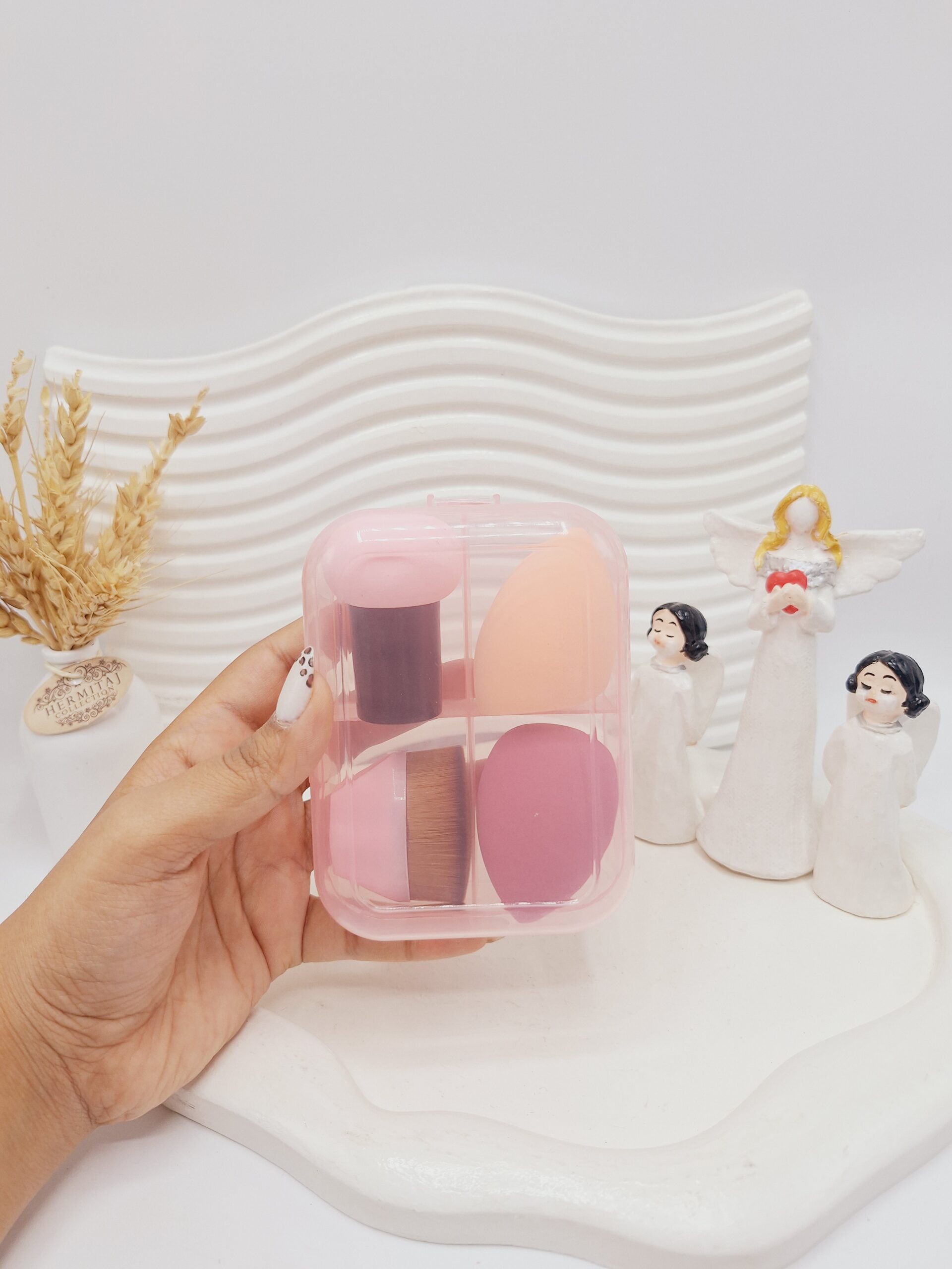 باکس جعبه ای بیوتی بلندر و براش (صورتی)