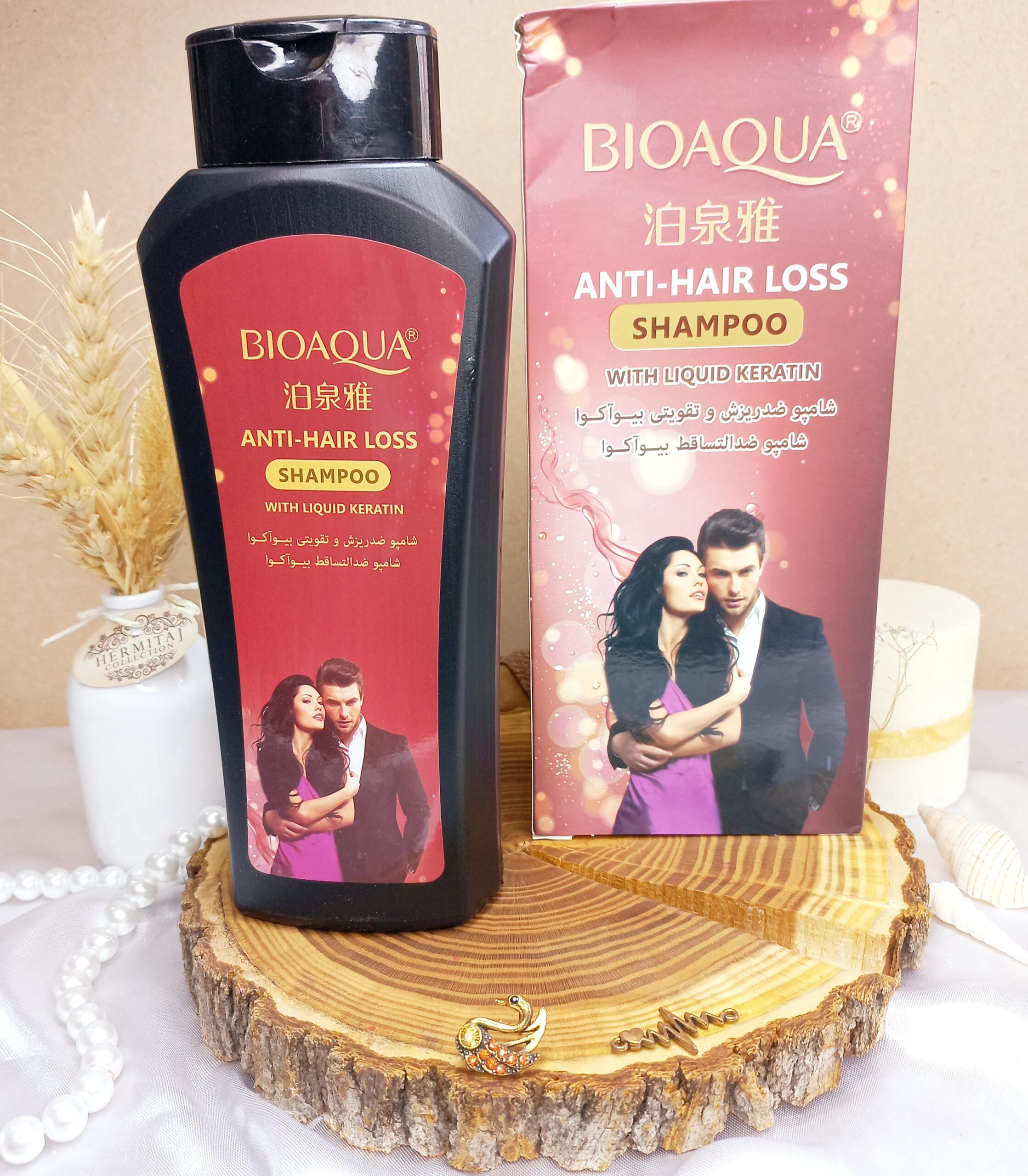 شامپو تریاک ضد ریزش مو بیوآکوا BIOAQUA  حجم 500 میل