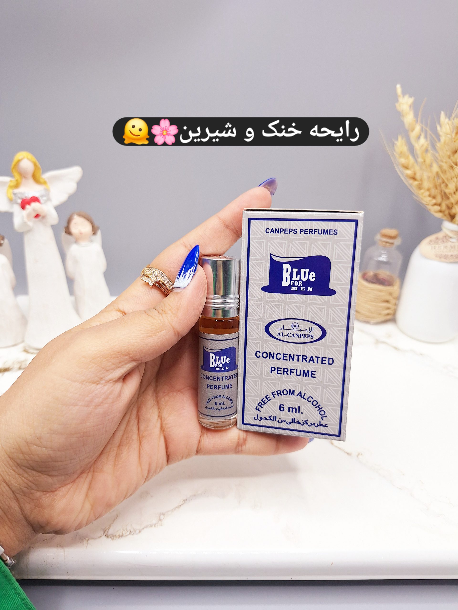 عطر 6 میل بدون الکل مدل BLUE MEN FOR مردانه کد 636