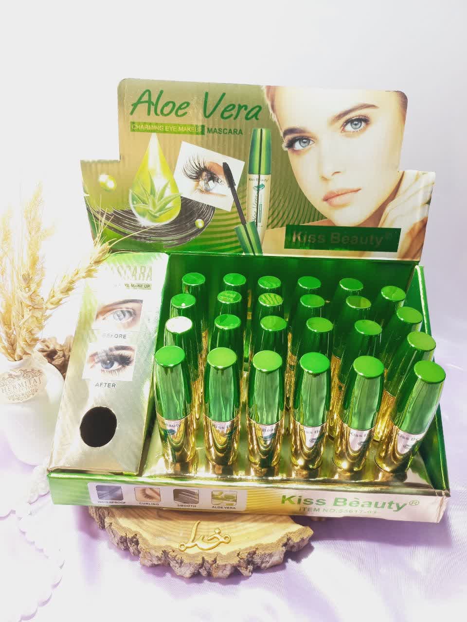 ریمل ضد آب آلوئه ورا برند کیس بیوتی KISS BEAUTY کد 56617