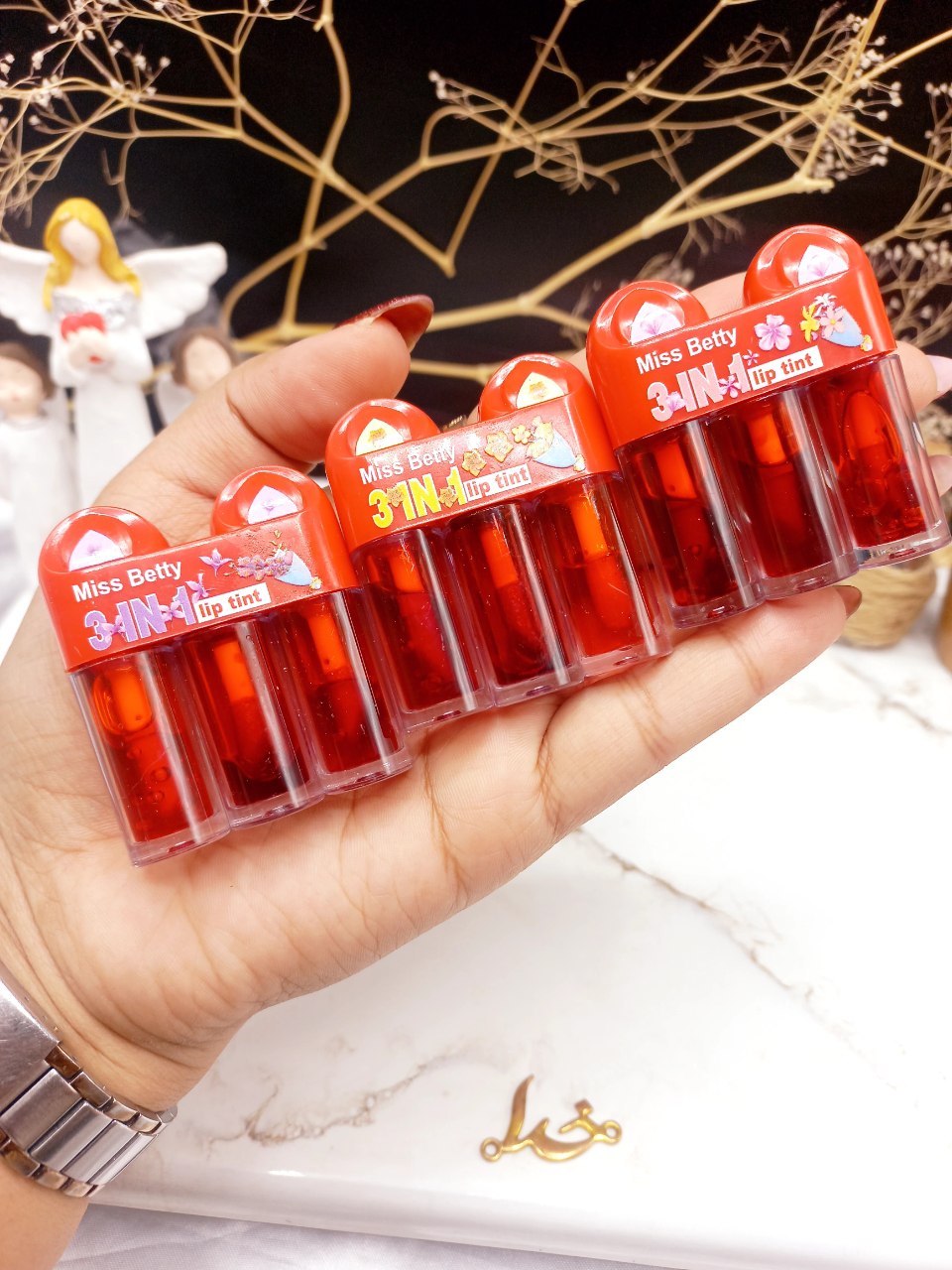 تینت لب سه قلو برند میس بیوتی Miss Betty کد L849
