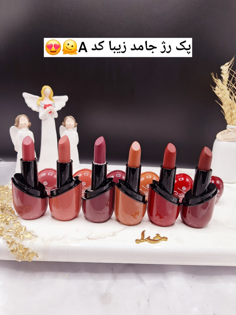 پک 6تایی رژ جامد مات برند ROMANCE BIRD کد R4690Y