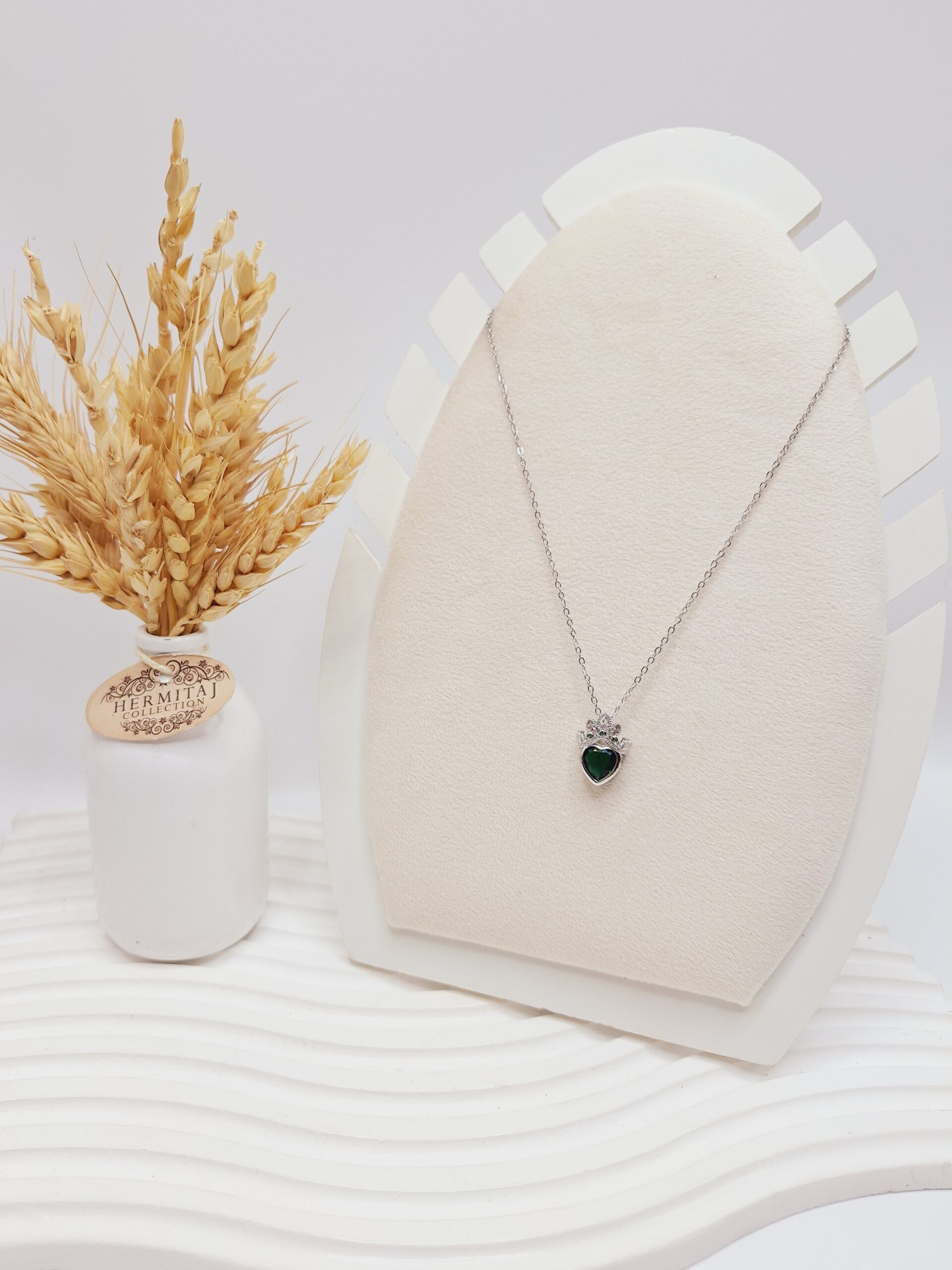 گردنبند راپونزل جواهری (رنگ سبز)