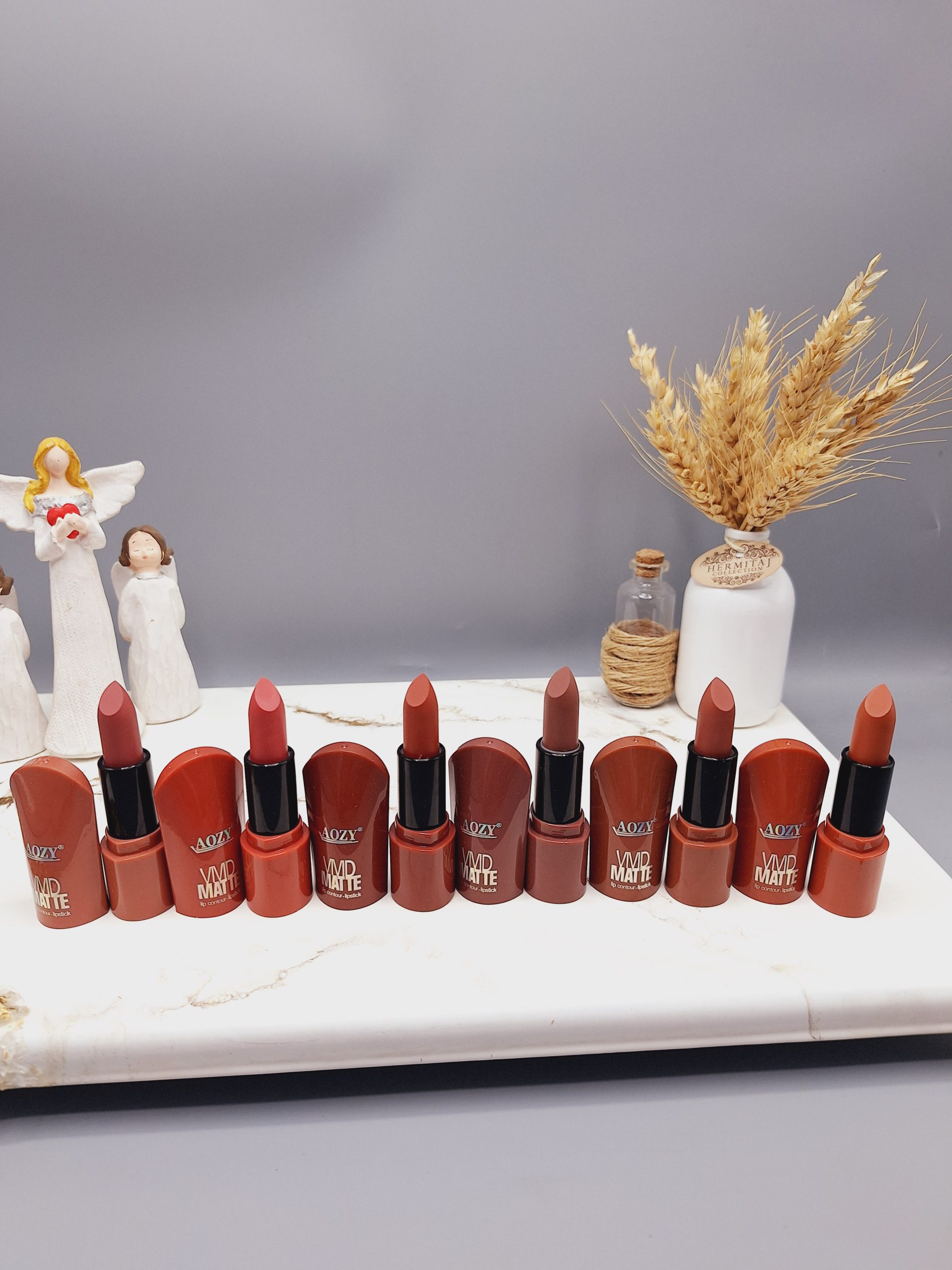 پک 6 تایی رژ جامد برند AOZY کد AB002