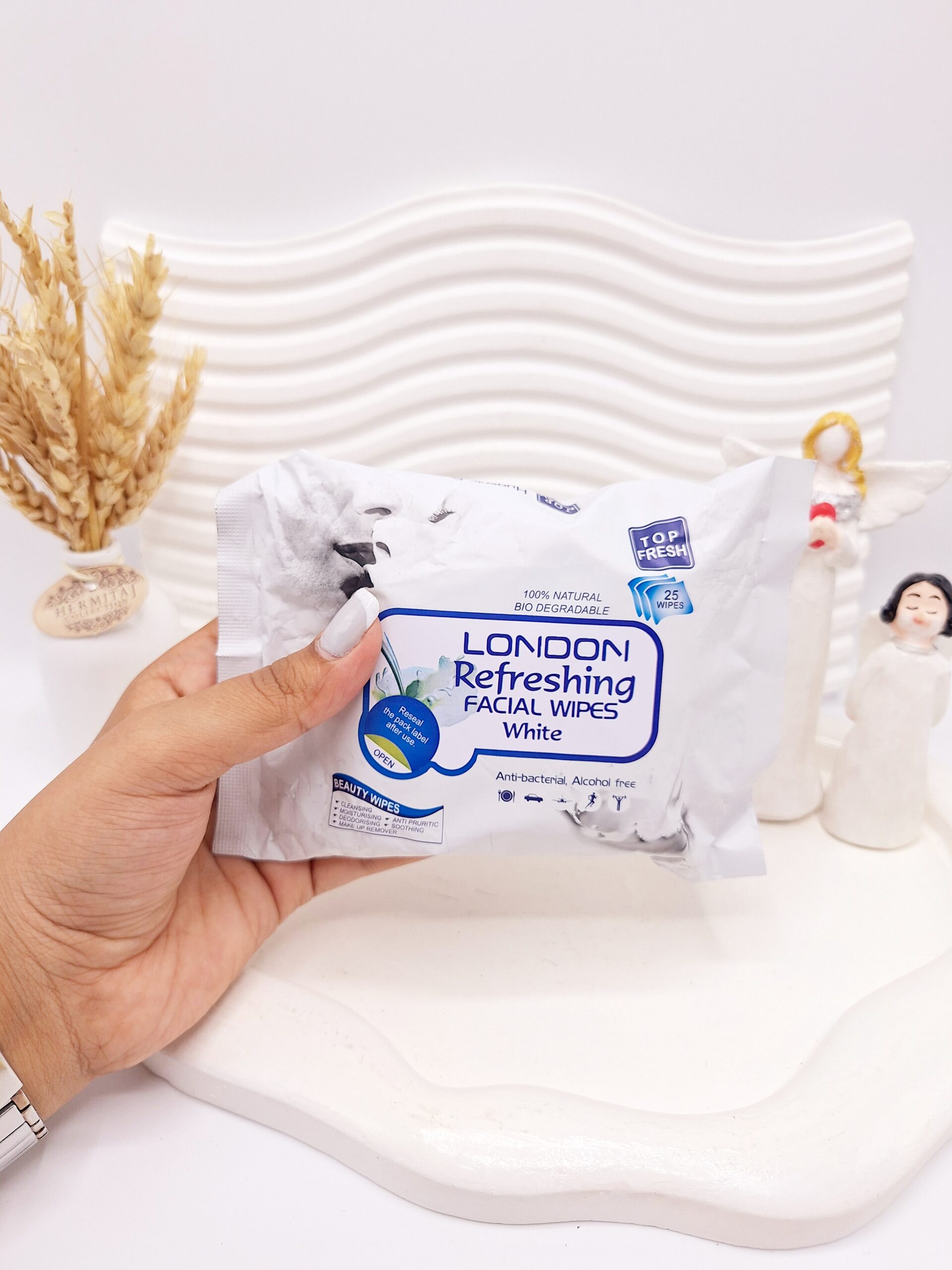 دستمال مرطوب اسانس گل Jasmine 25 عددی کد 0050