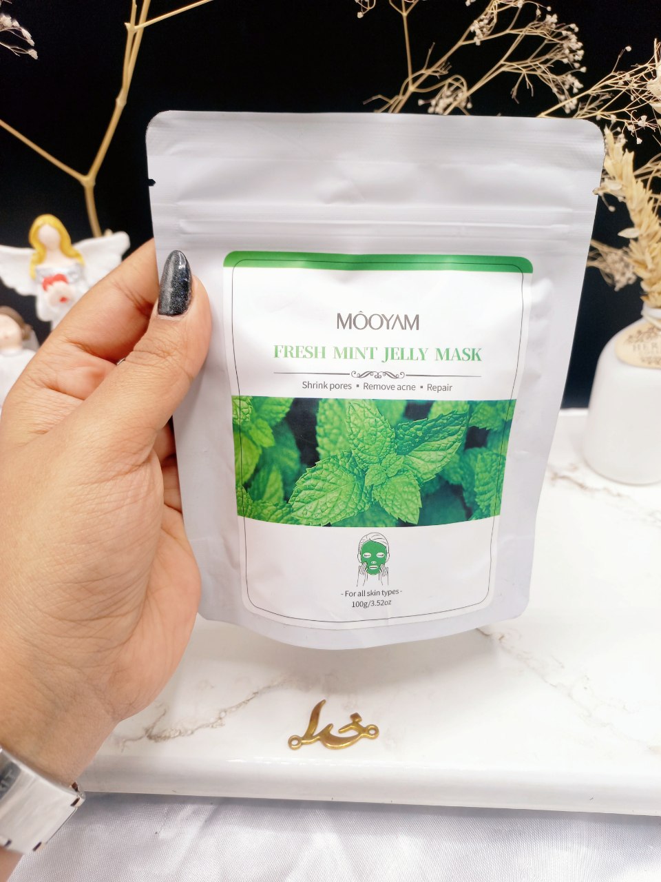 ماسک پودری 100 گرمی جوانسازی مویام MOOYAM با عصاره نعنا FRESH MINIT  ساخت چین کد 6578