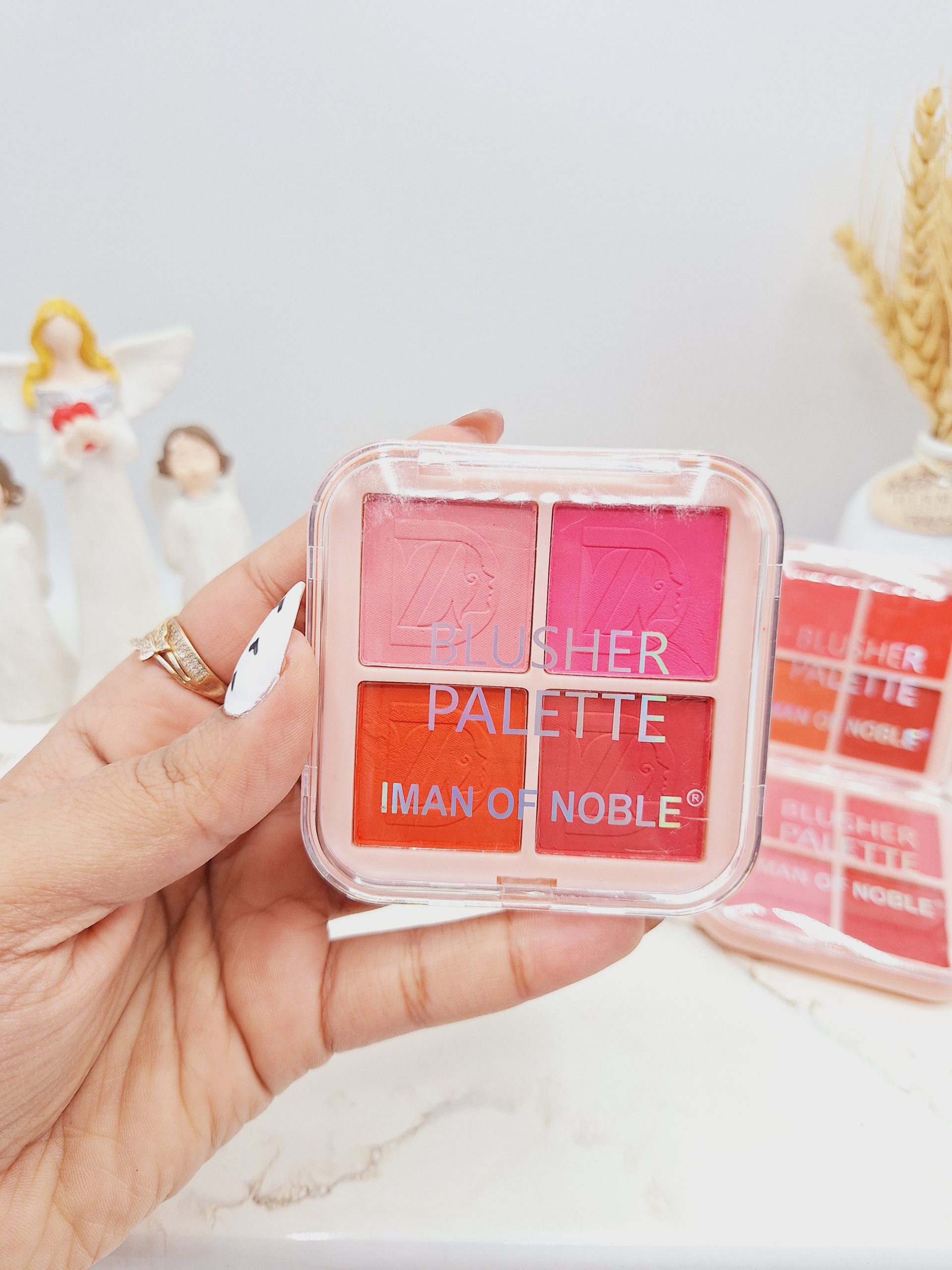 پالت رژ گونه چهار رنگ برند IMAN OF NOBLE کد 6653B