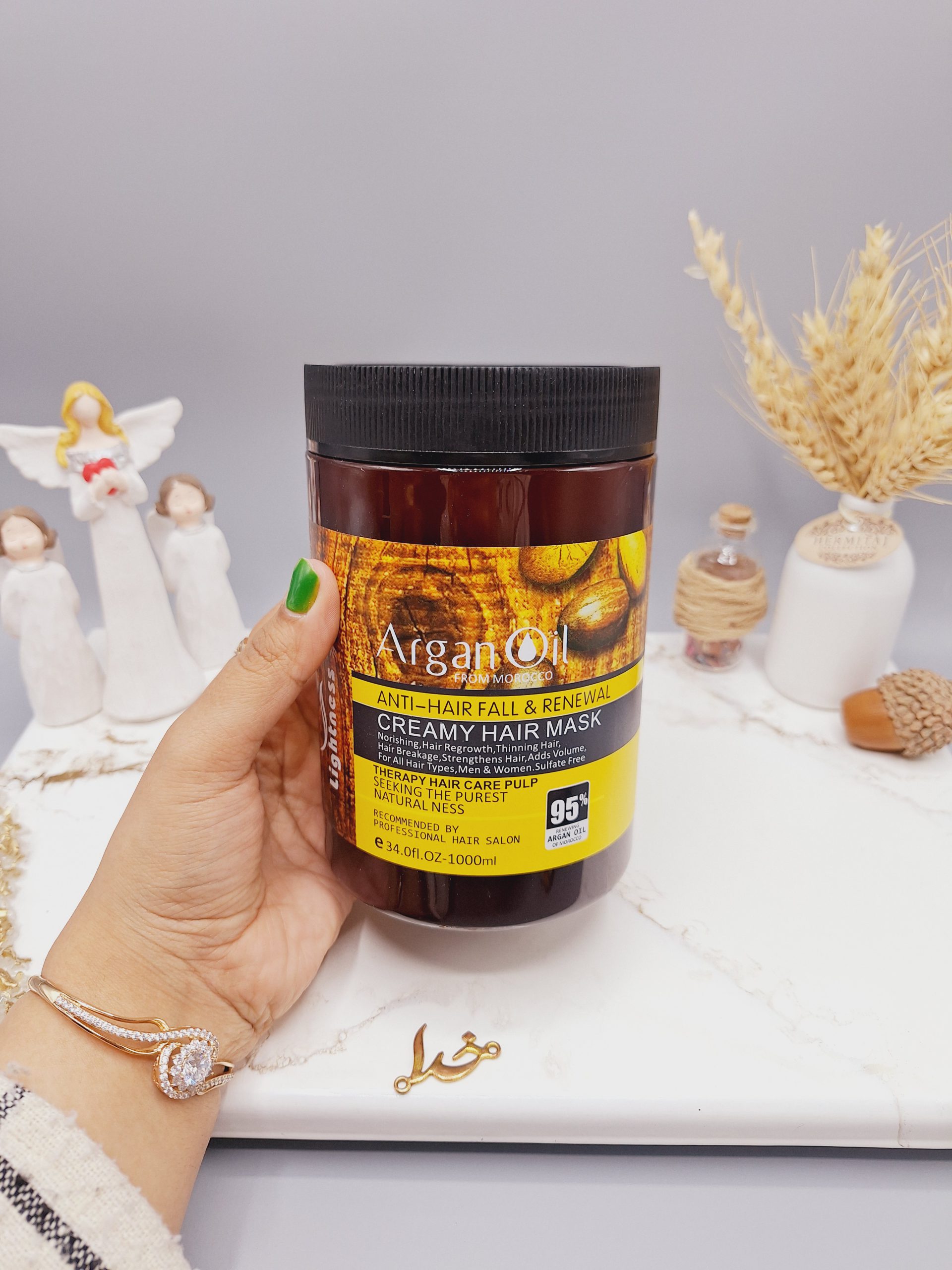 ماسک مو آرگان کراتینه اصلی مراکشی ساخت اسلواکی لایتنس 900 میل 95% ARGAN OIL (بدون جعبه)