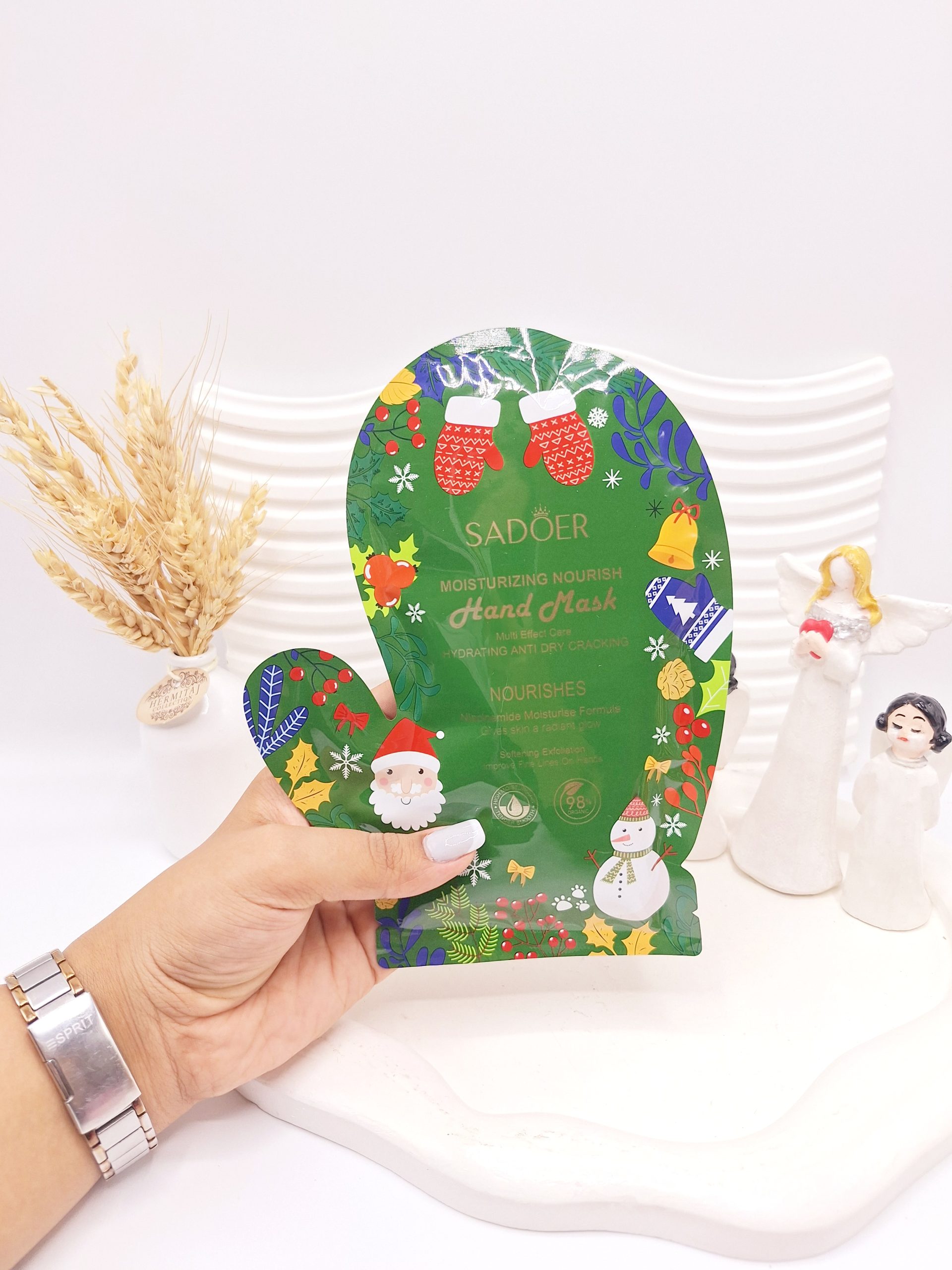 ماسک ورقه ای مرطوب کننده دست کریسمس برند سادور کد 2730